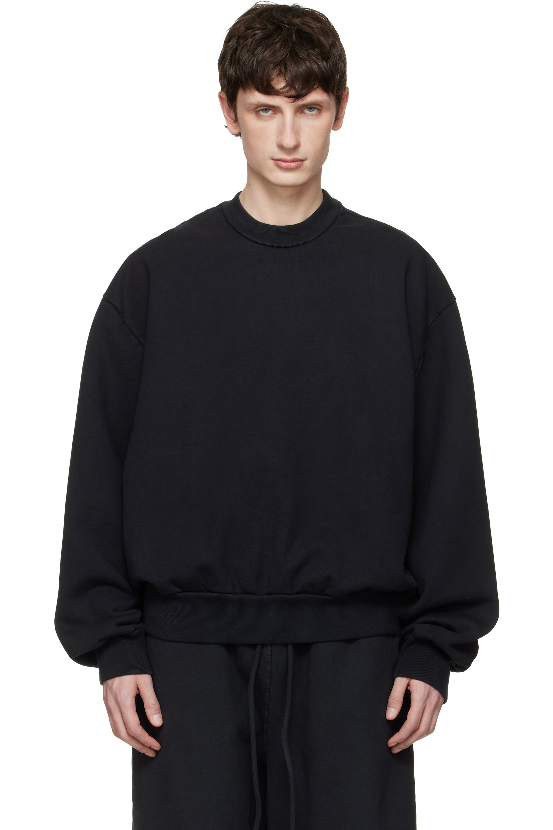 Fear of God - Black Sunfaded Classic Half Raglan Sweatshirt