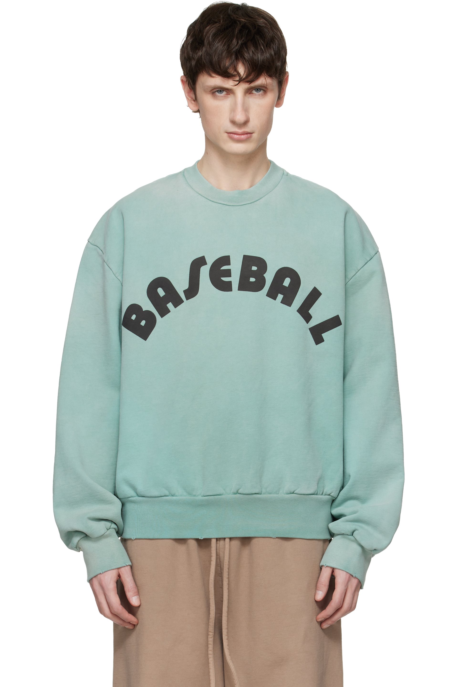 Fear of God - Blue Baseball Classic Half Raglan Sweatshirt