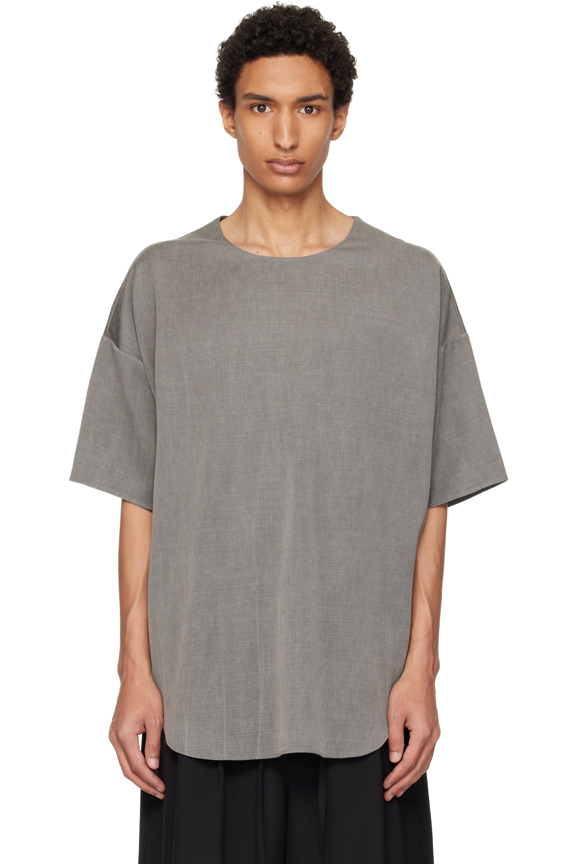 Fear of God: Gray Relaxed S/S T-shirt | SSENSE