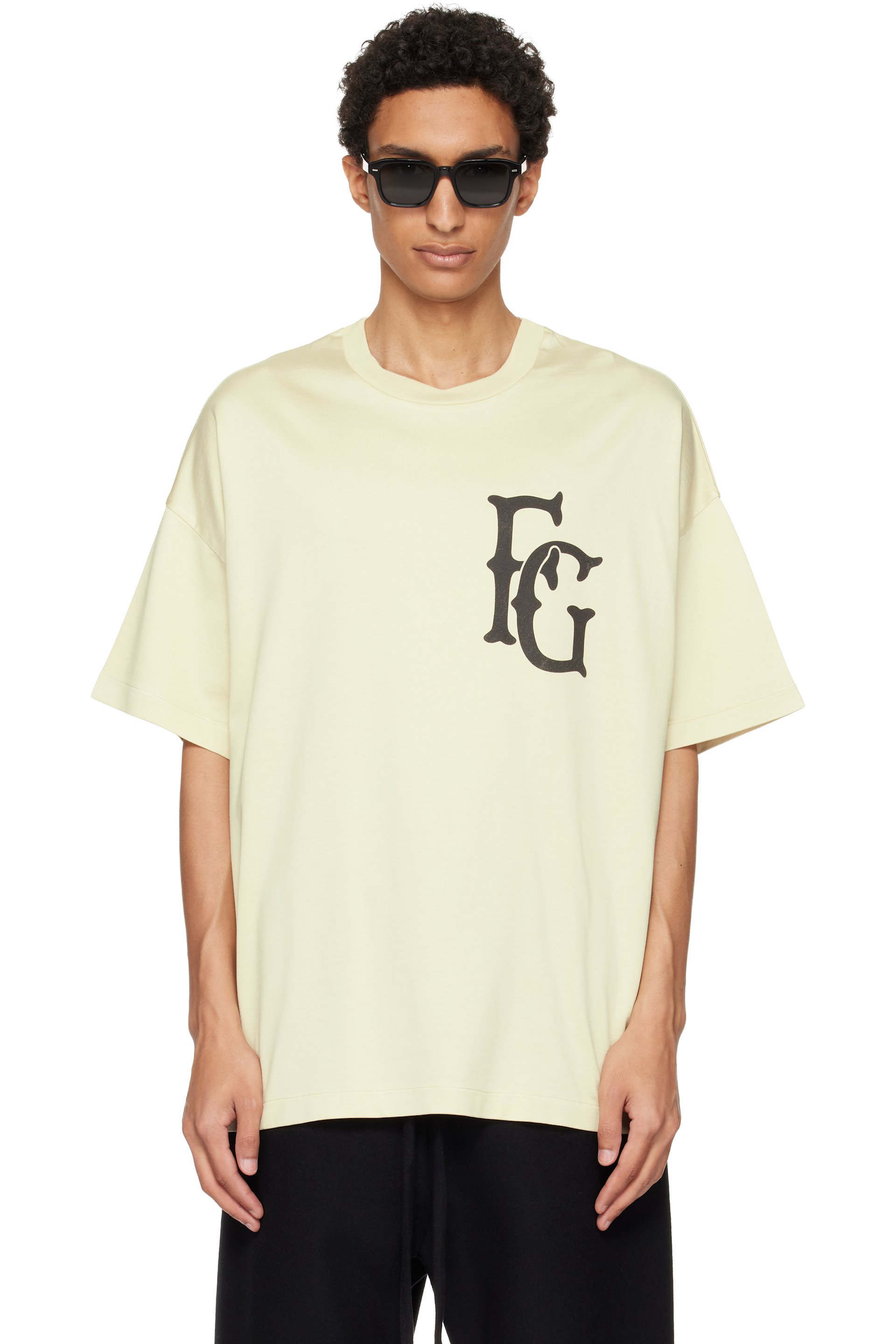 Fear of God - Off-White Cotton Rayon '26' S/S T-shirt