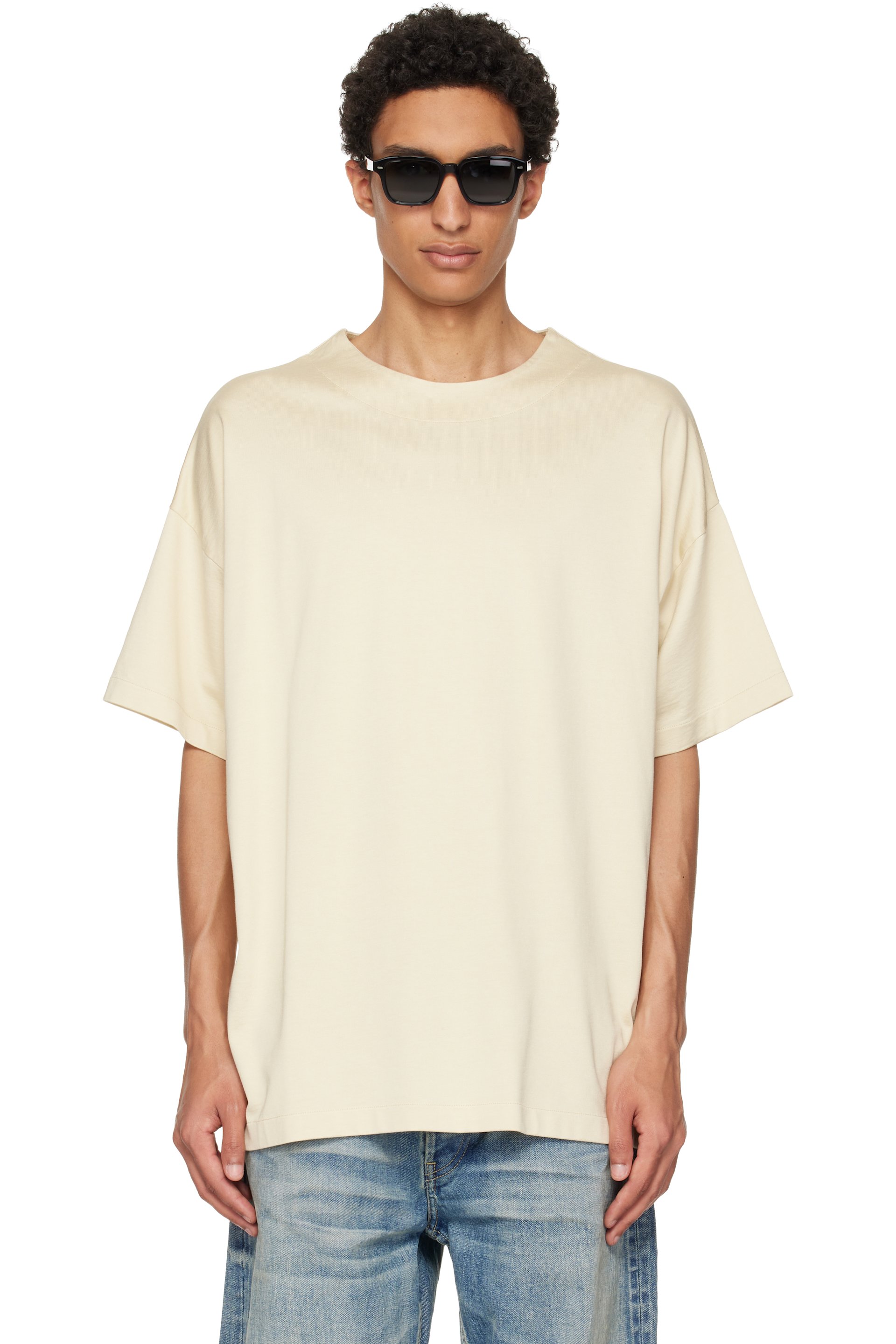 Fear of God - Off-White Cotton Rayon T-shirt