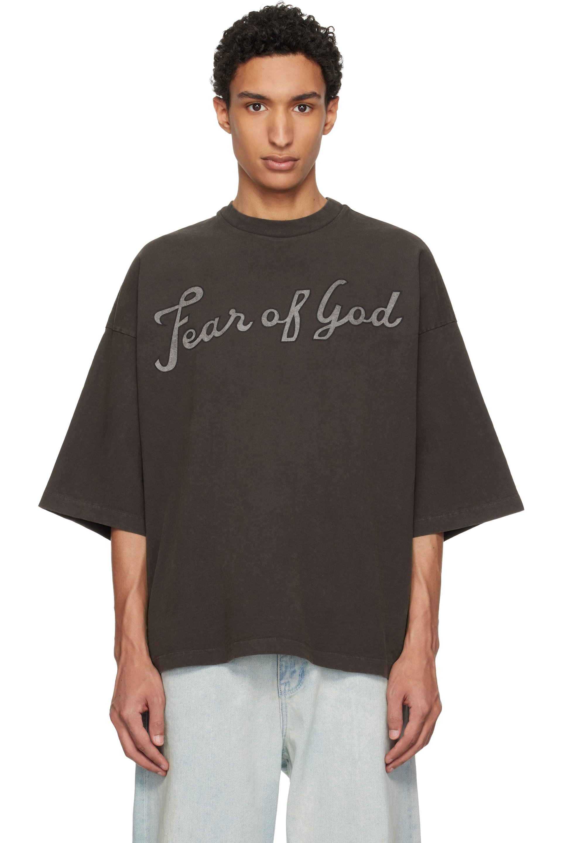 Fear of God - Brown 'Fear Of God 43' Short Sleeve T-shirt