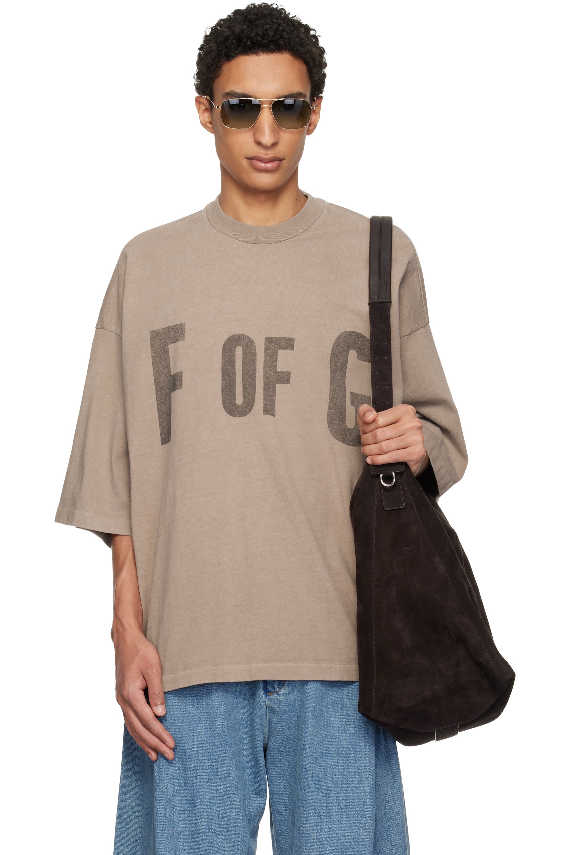 Fear of God - Beige 'F Of G' T-shirt