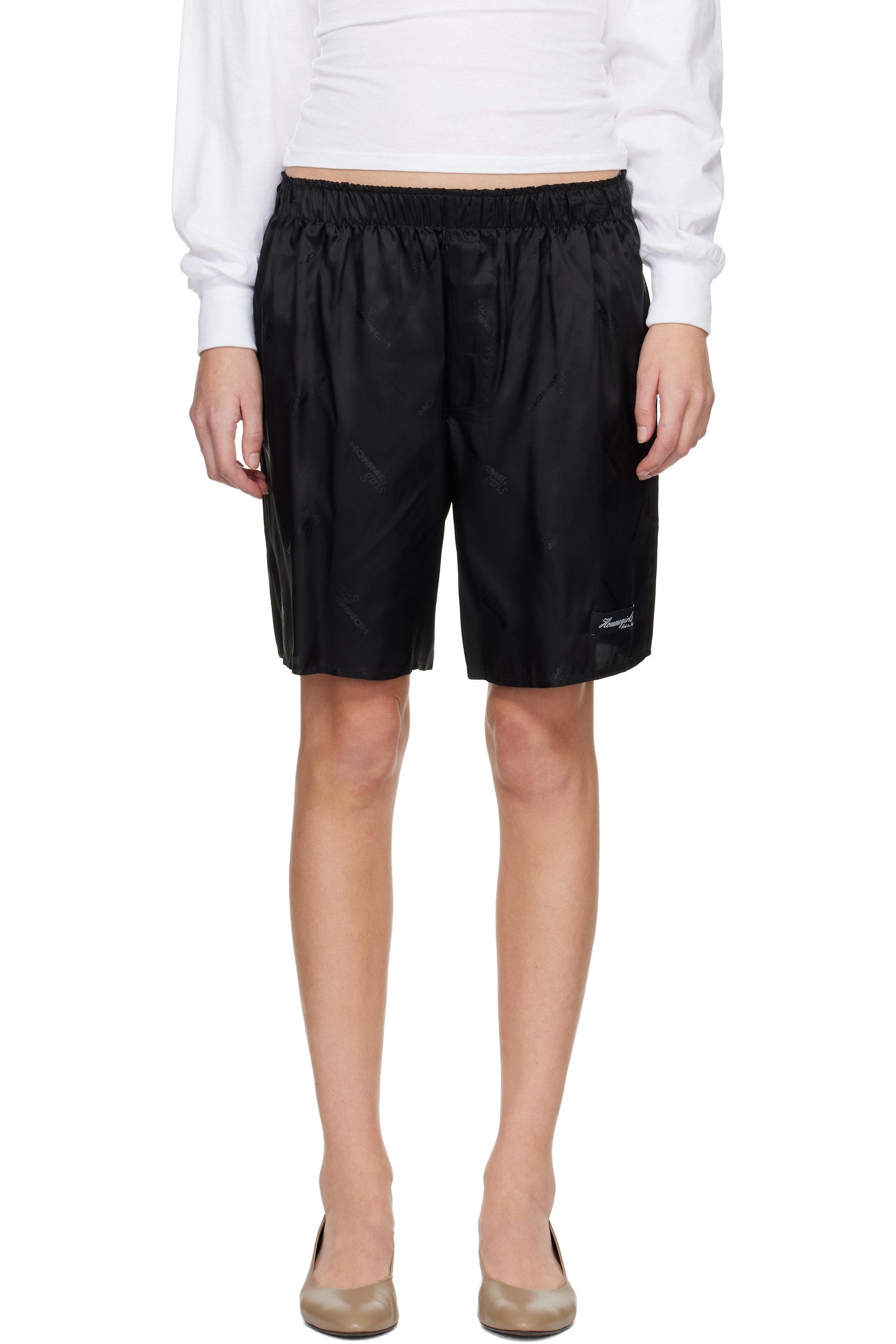 HommeGirls - Short boxeur long noir