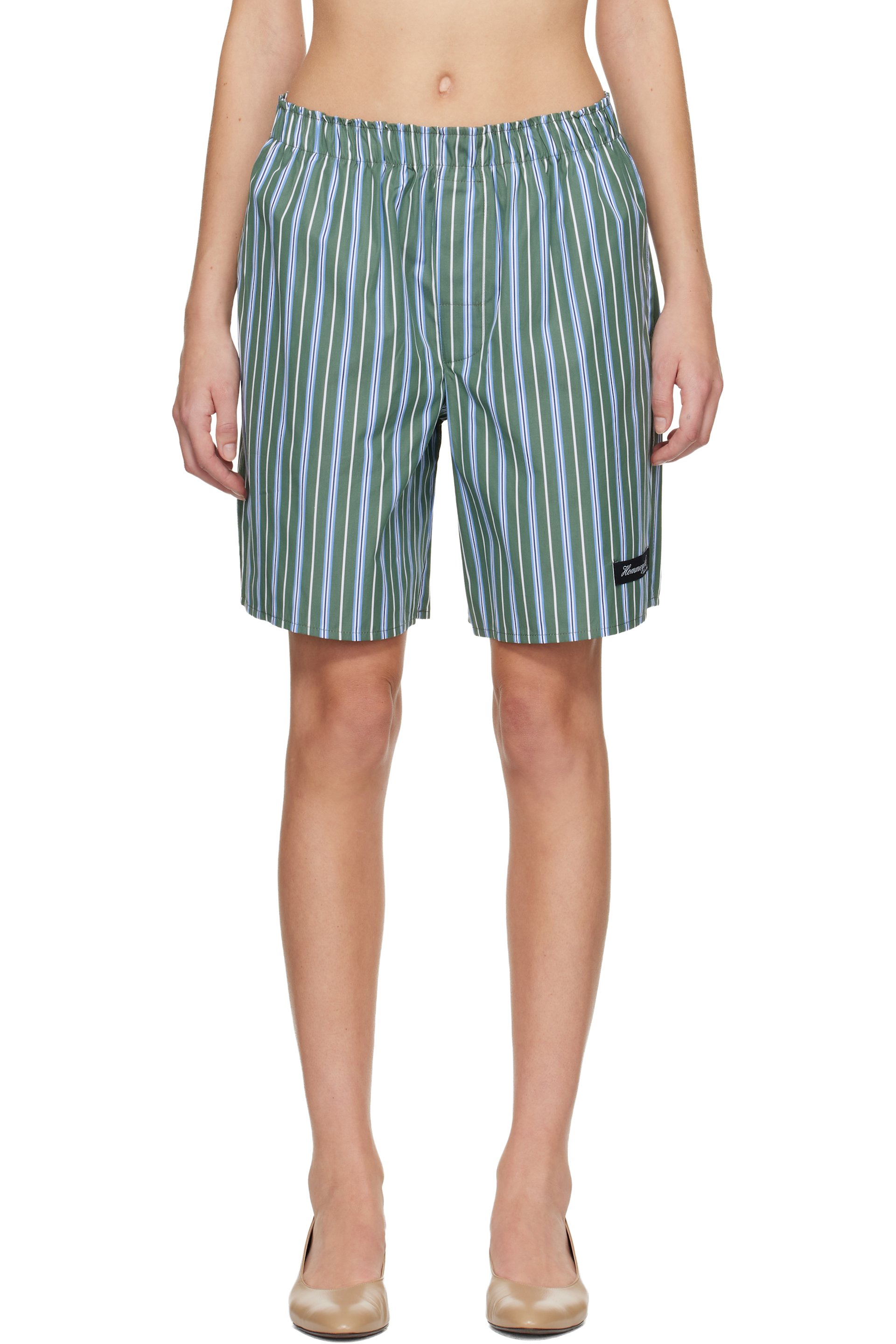 HommeGirls - Short boxeur long vert