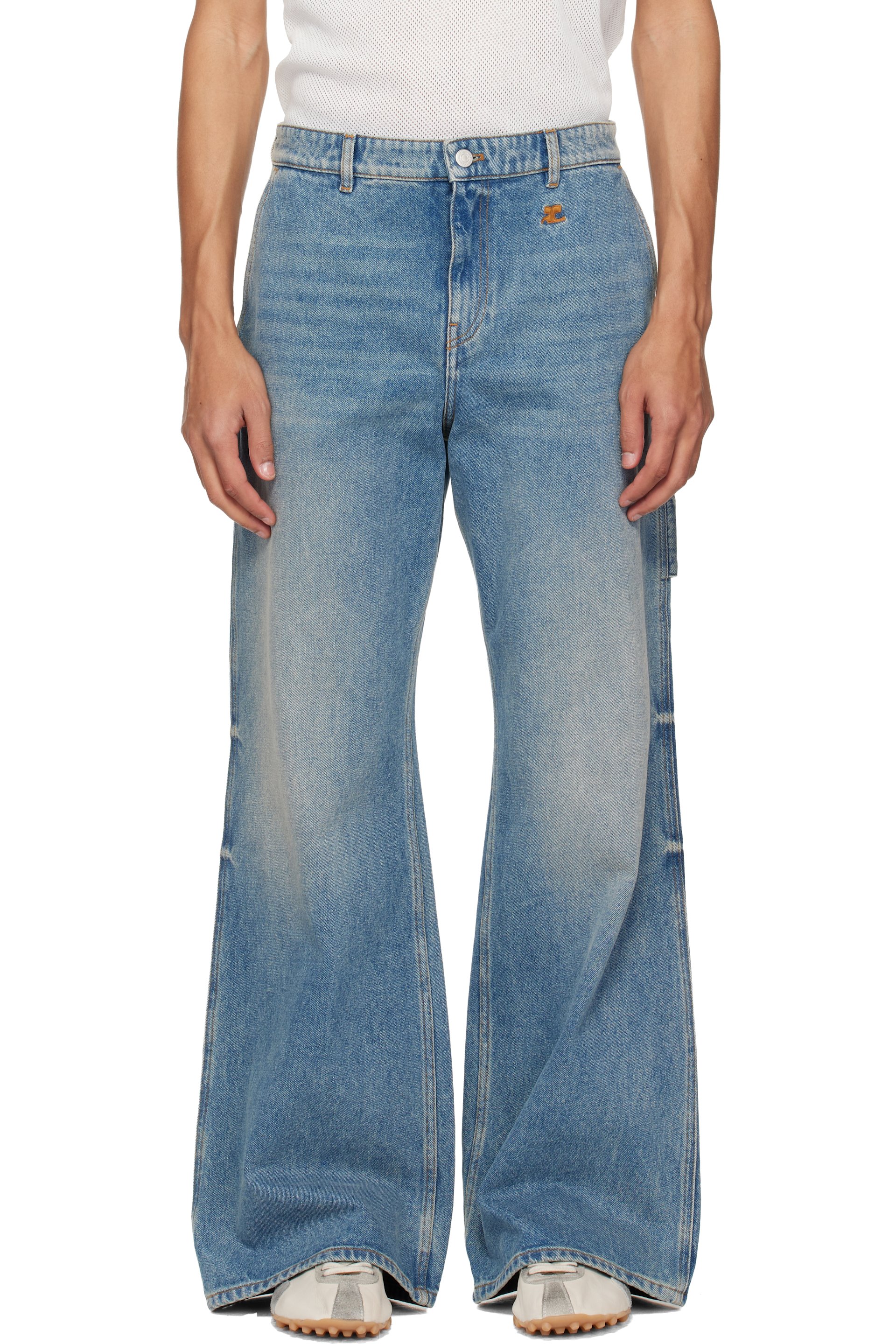 Courrèges - Blue Hammer Baggy Jeans