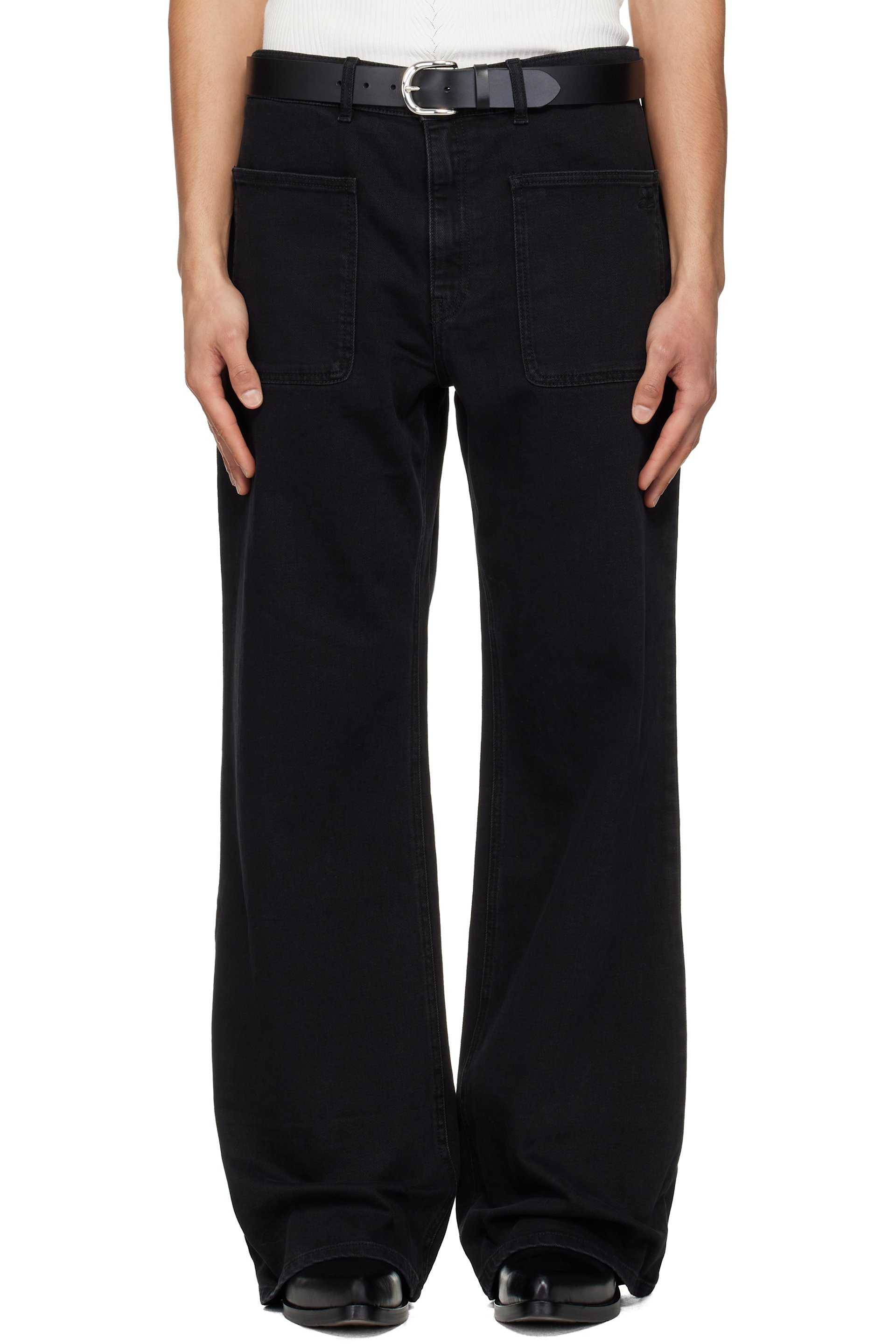 Courrèges - Black 2-Pocket Baggy Jeans