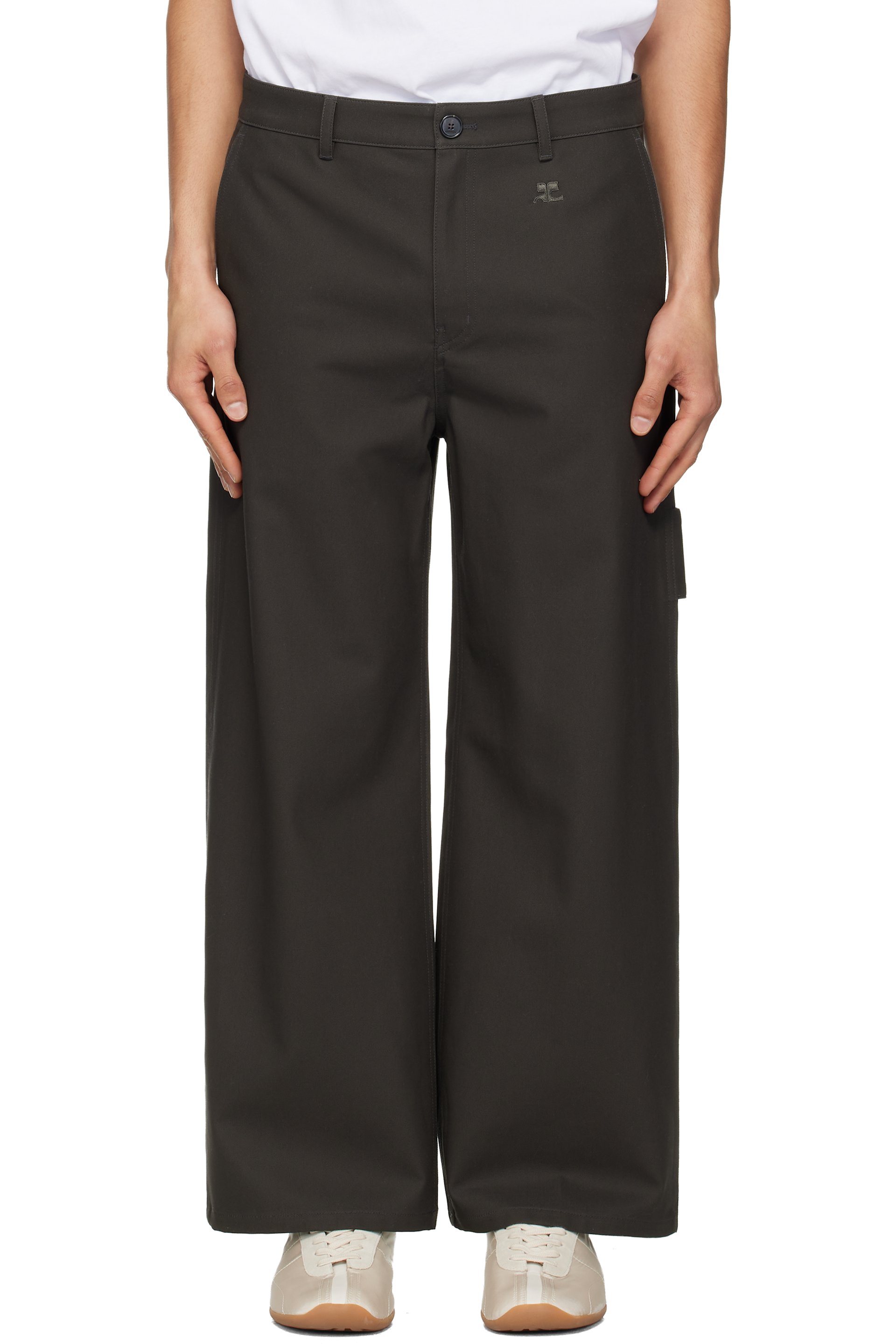 Courrèges - Gray Hammer Cotton Short Trousers