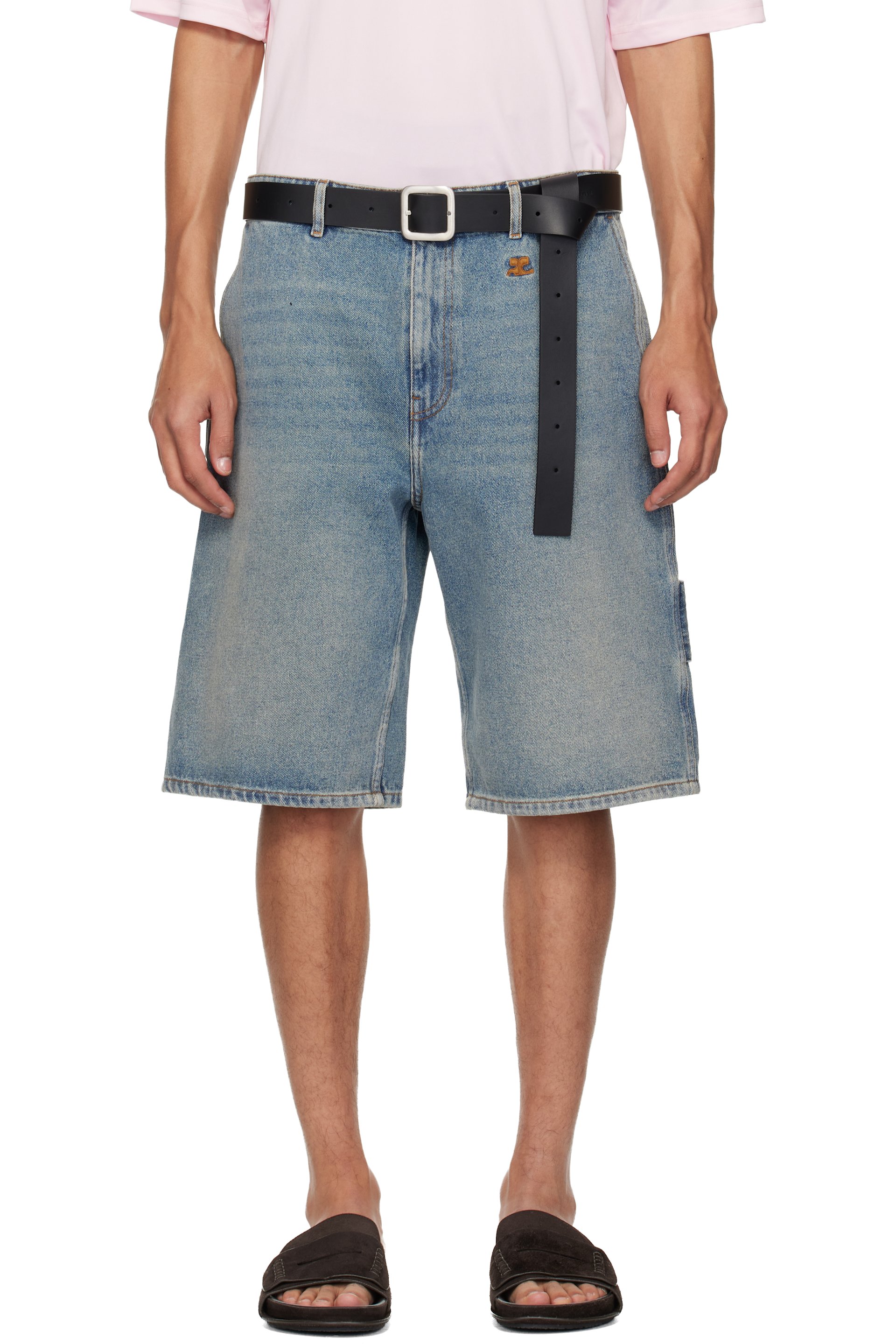 Courrèges - Blue Hammer Denim Shorts
