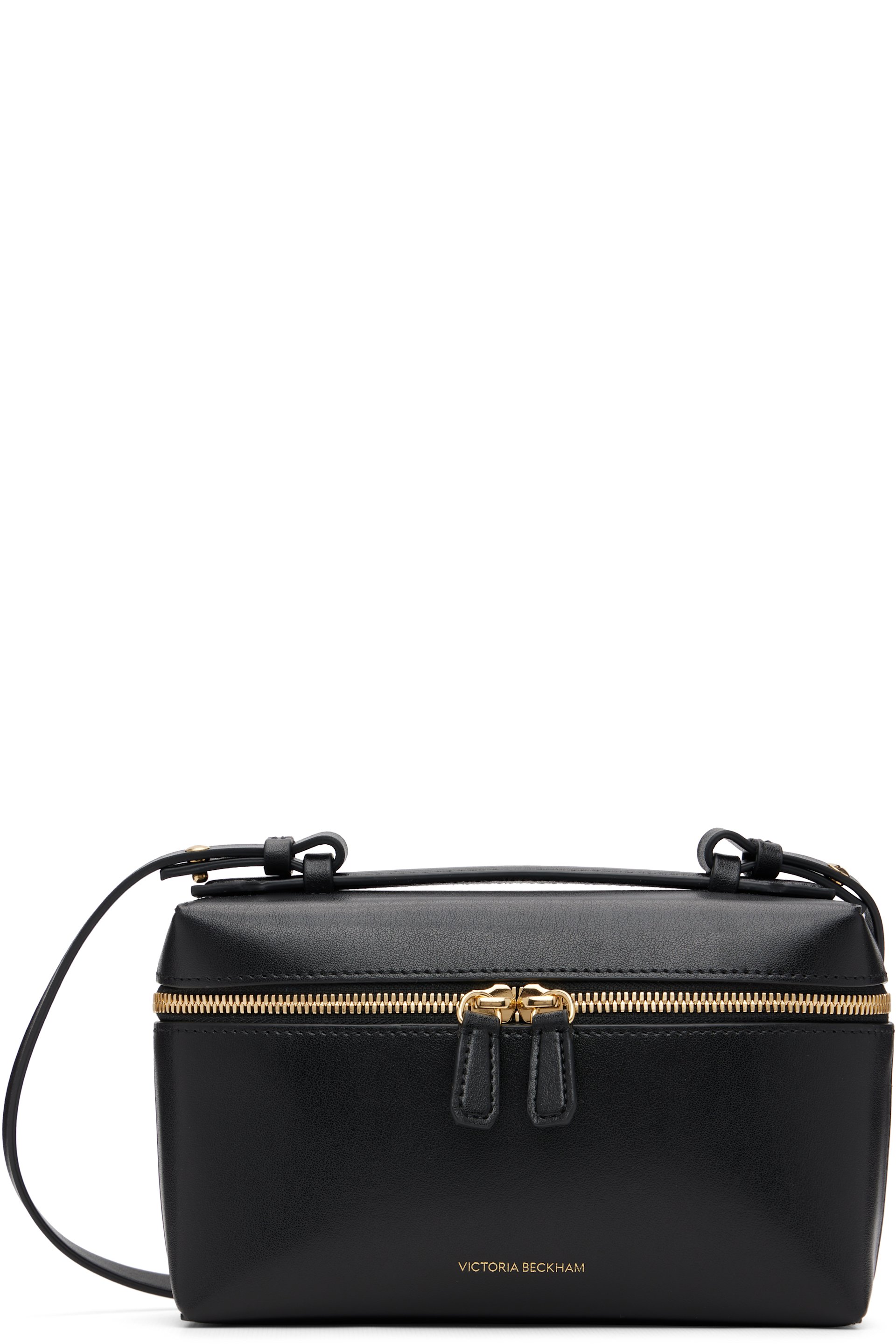 Victoria Beckham - Sac à bandoulière Vanity noir en cuir