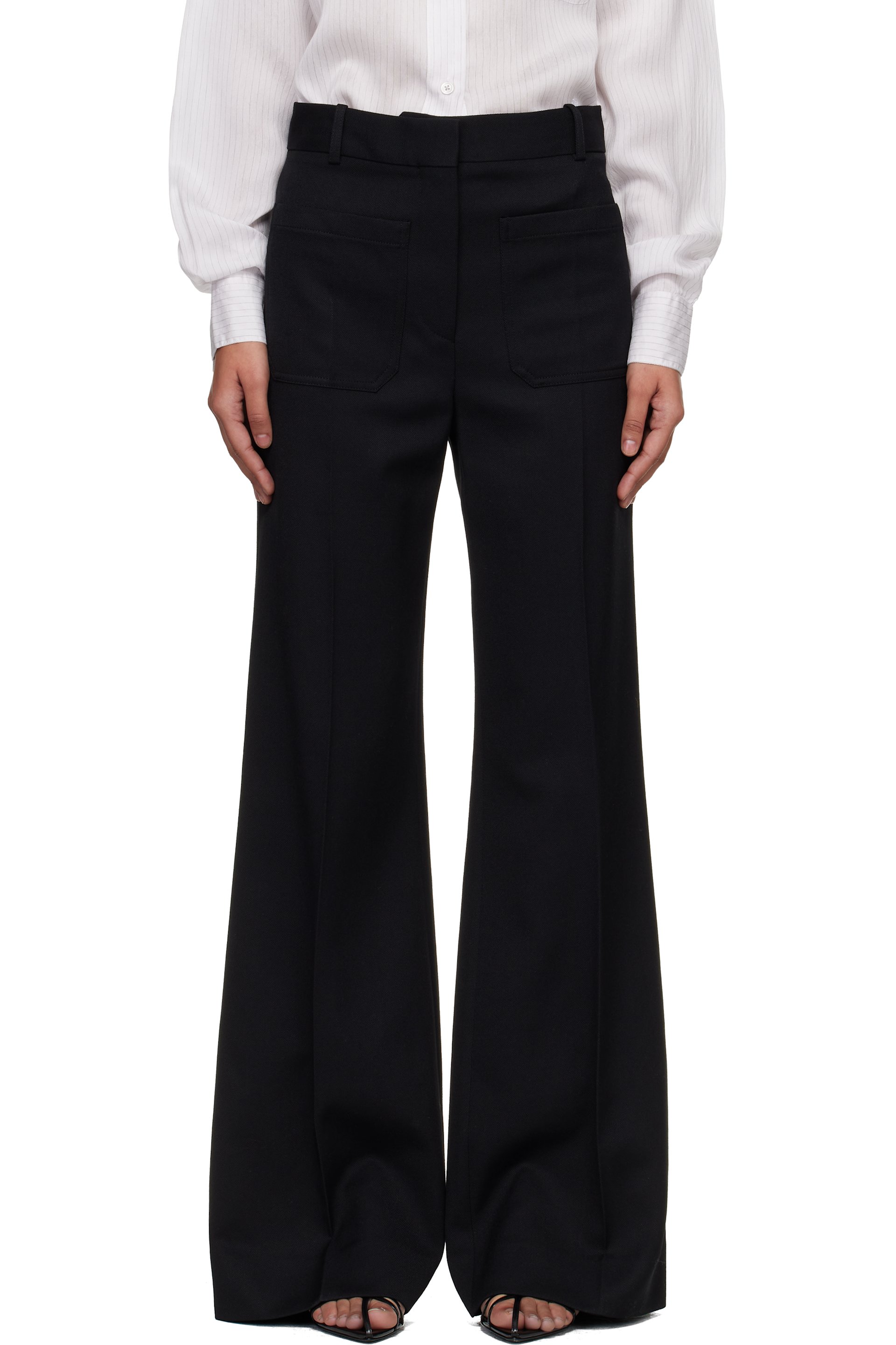 Victoria Beckham - Pantalon façon tailleur Alina noir