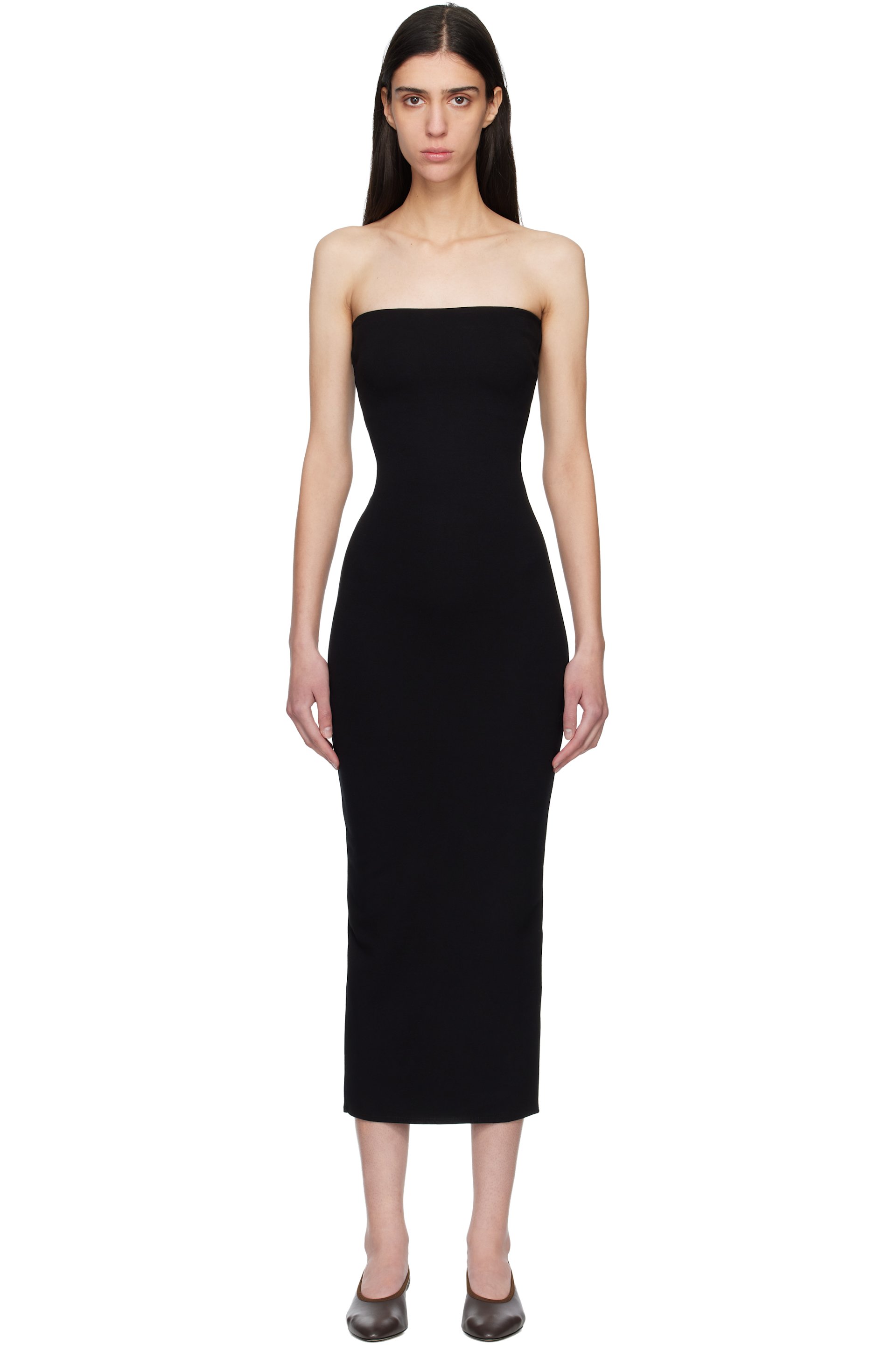 LESET - Robe midi de style bandeau Rio noire