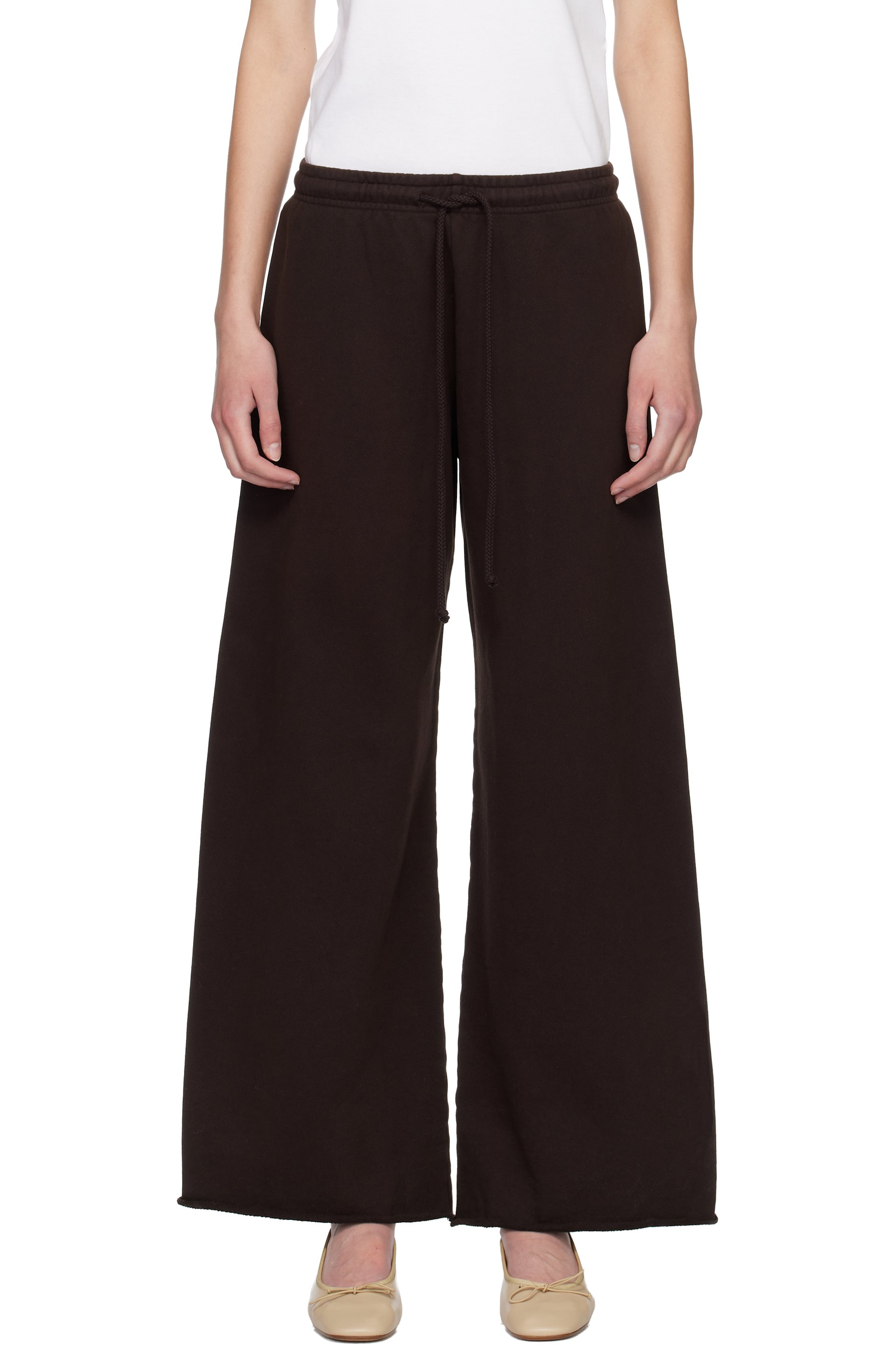 LESET - Pantalon de détente ample Jamie brun
