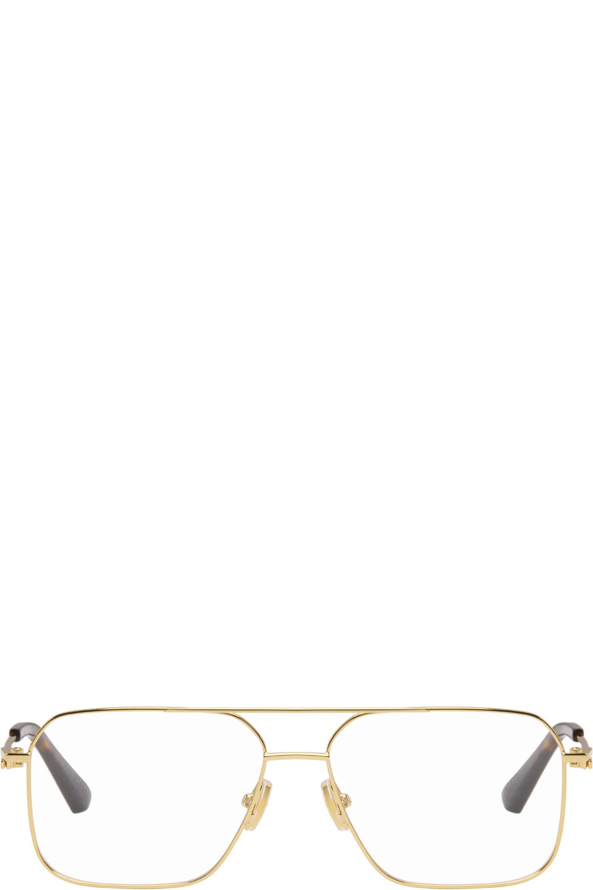 Bottega Veneta - Lunettes Split dorées