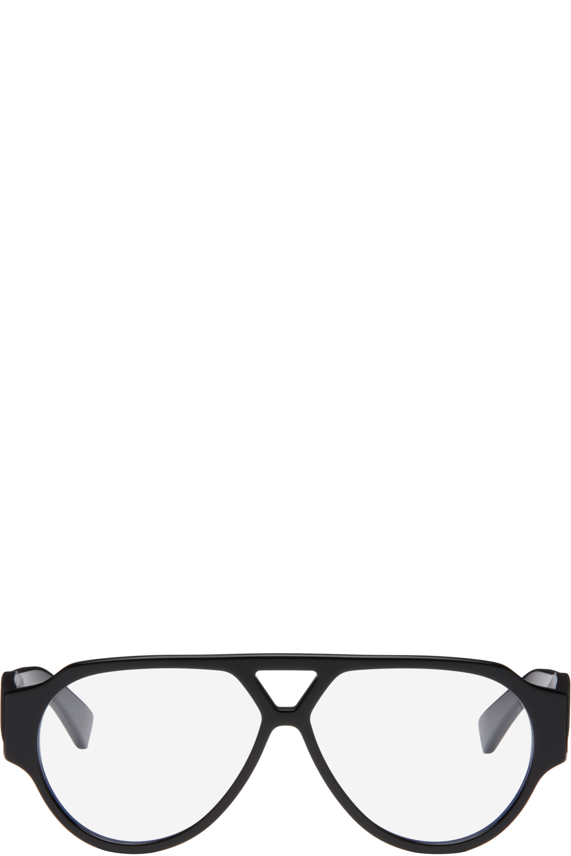 Bottega Veneta - Black Soft Aviator Glasses