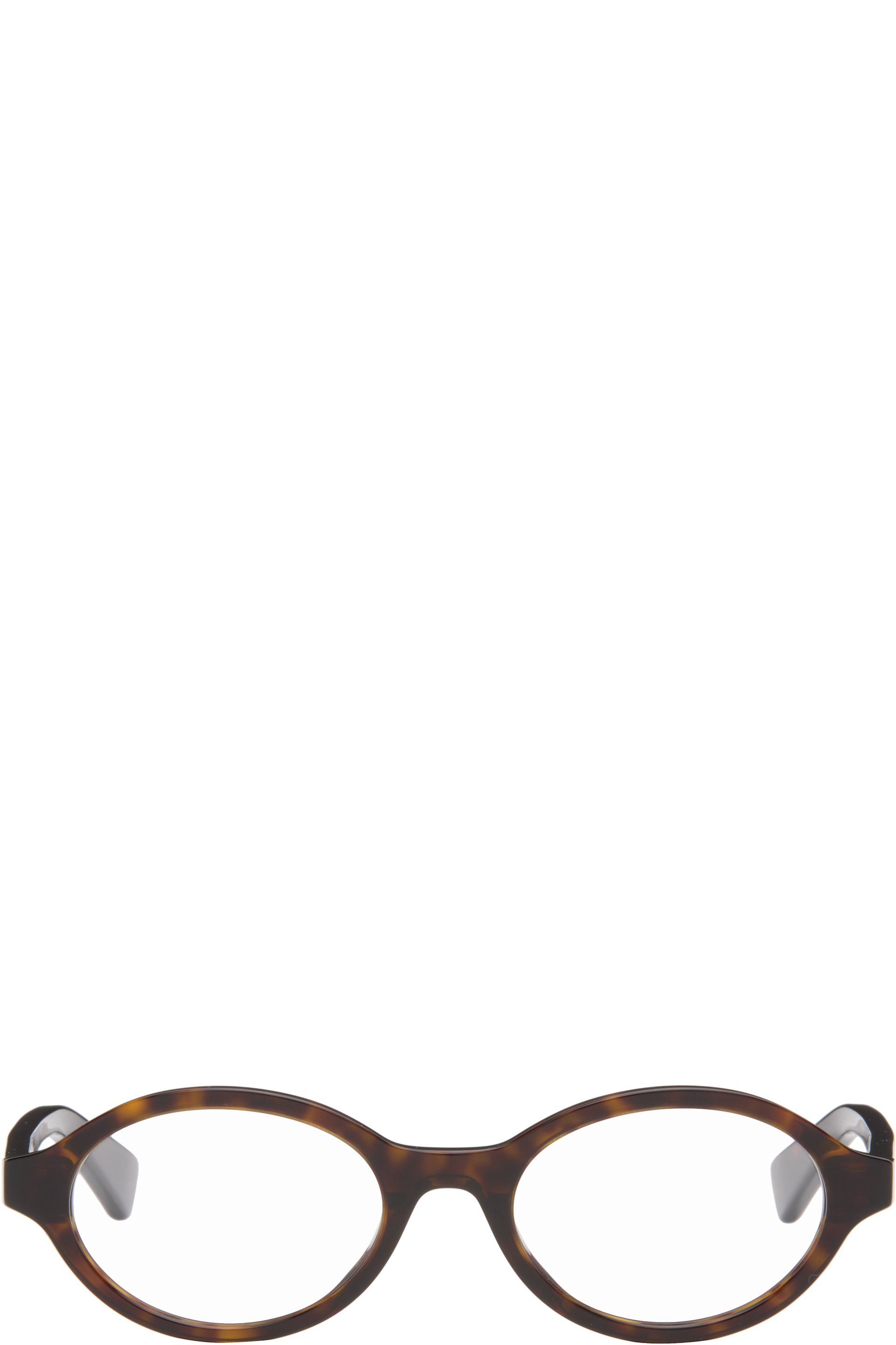 Bottega Veneta - Brown Oval Glasses