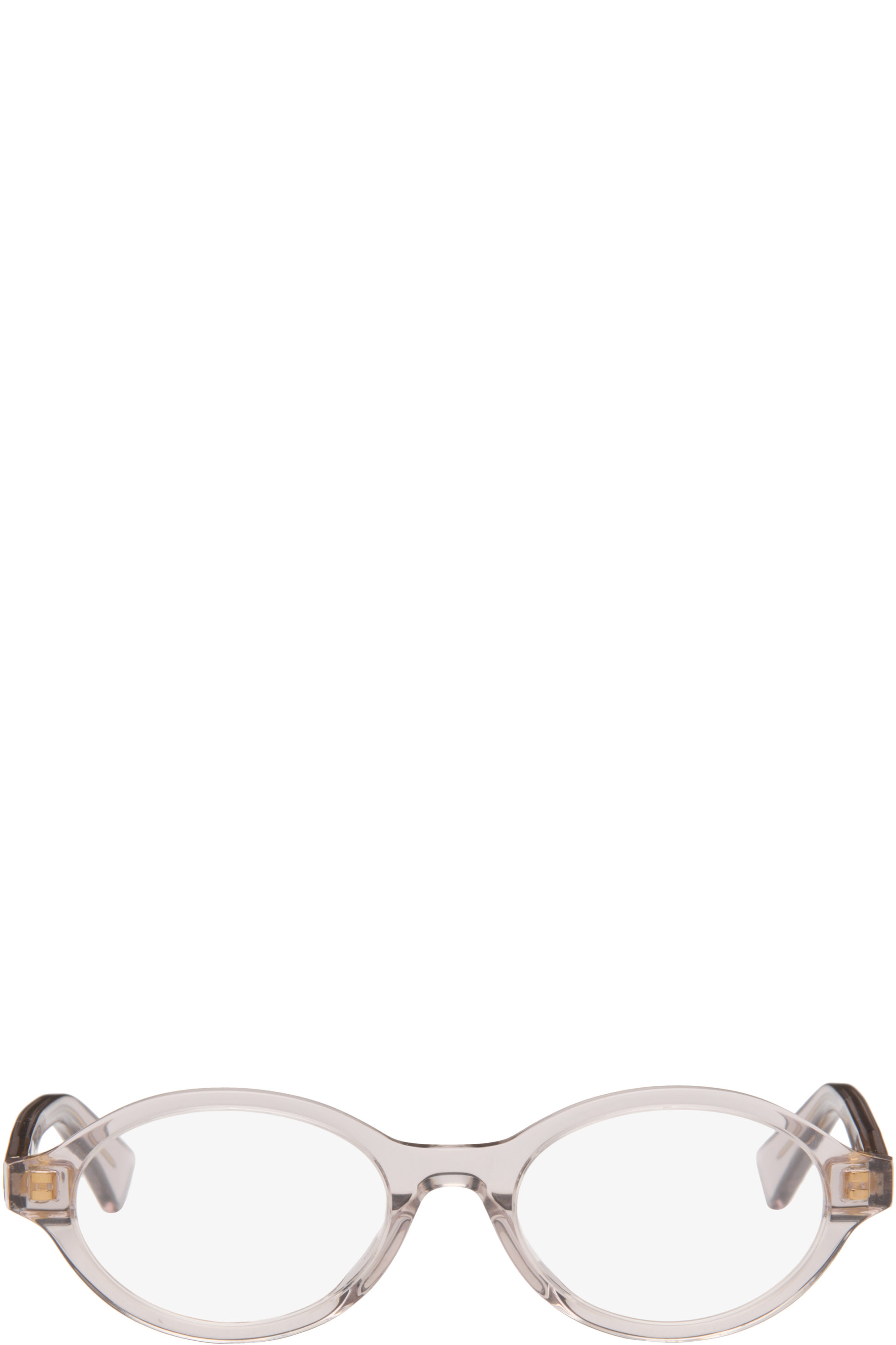 Bottega Veneta - Gray Triangle Stud Logo Glasses
