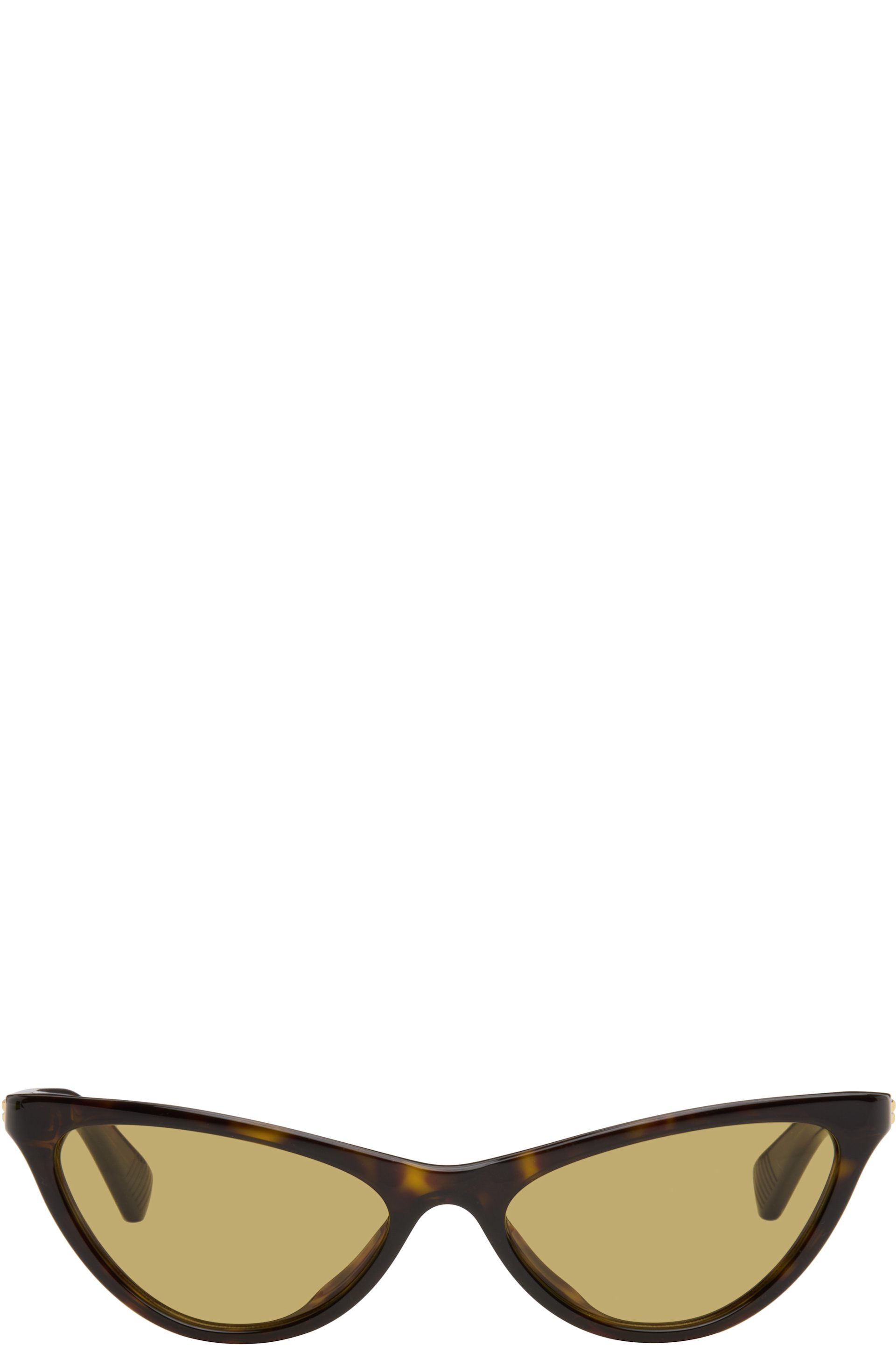 Bottega Veneta - Lunettes de soleil œil-de-chat brunes - Slim Ribbon