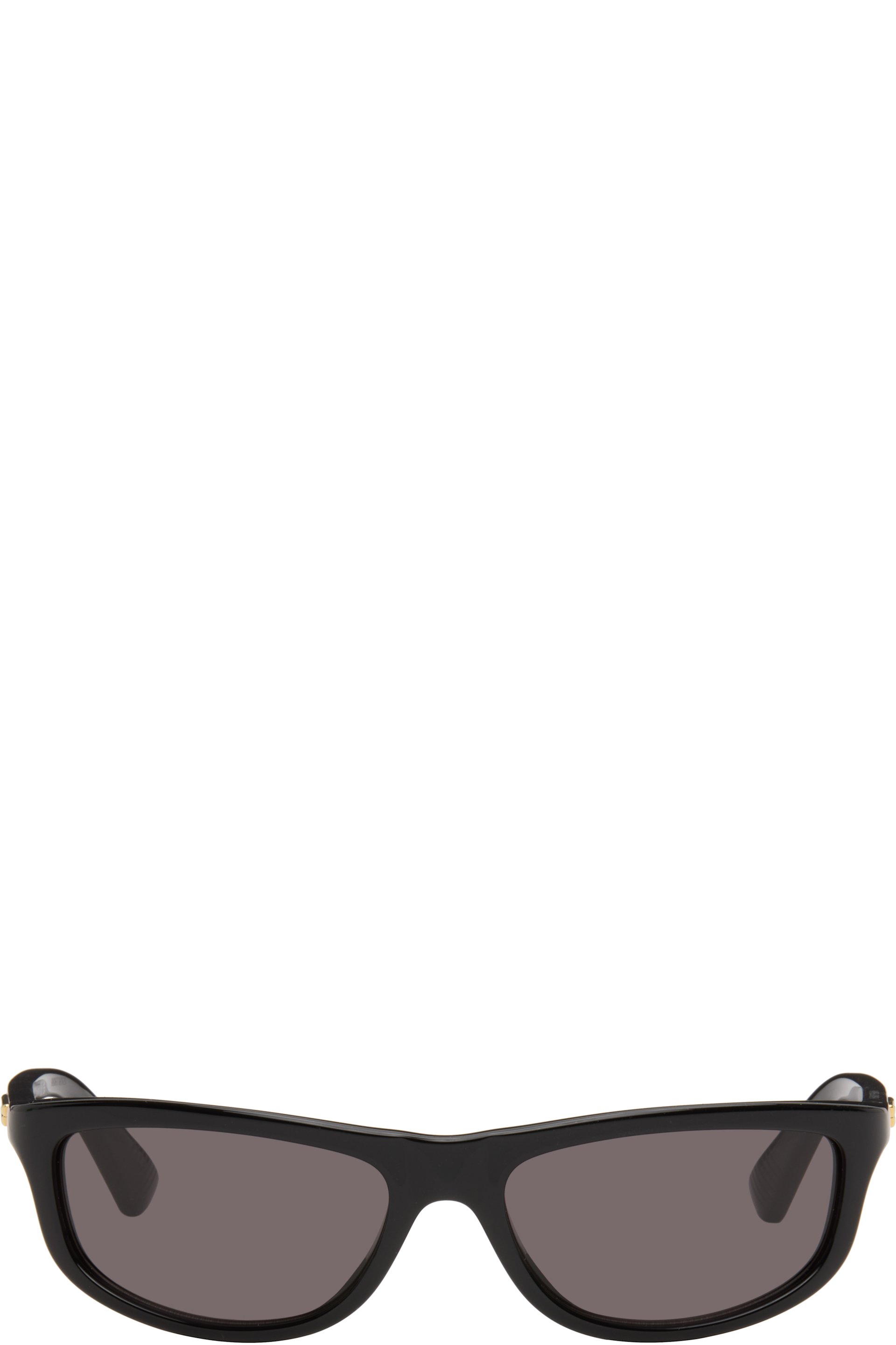Bottega Veneta - Lunettes de soleil rectangulaires noires