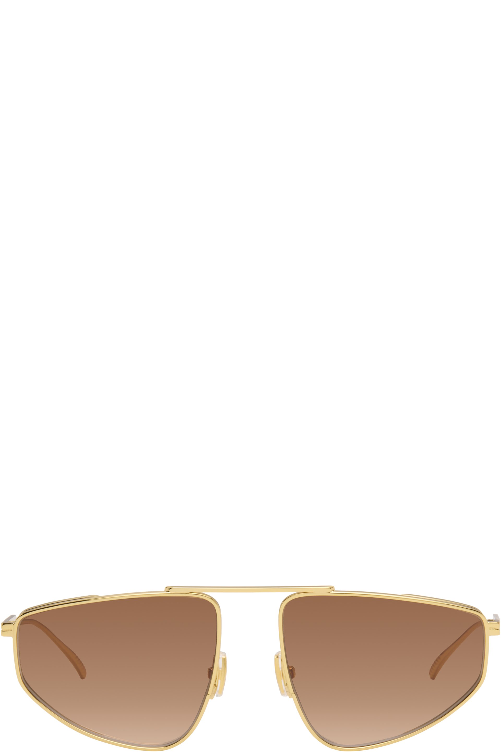 Bottega Veneta - Lunettes de soleil légères Ribbon dorées