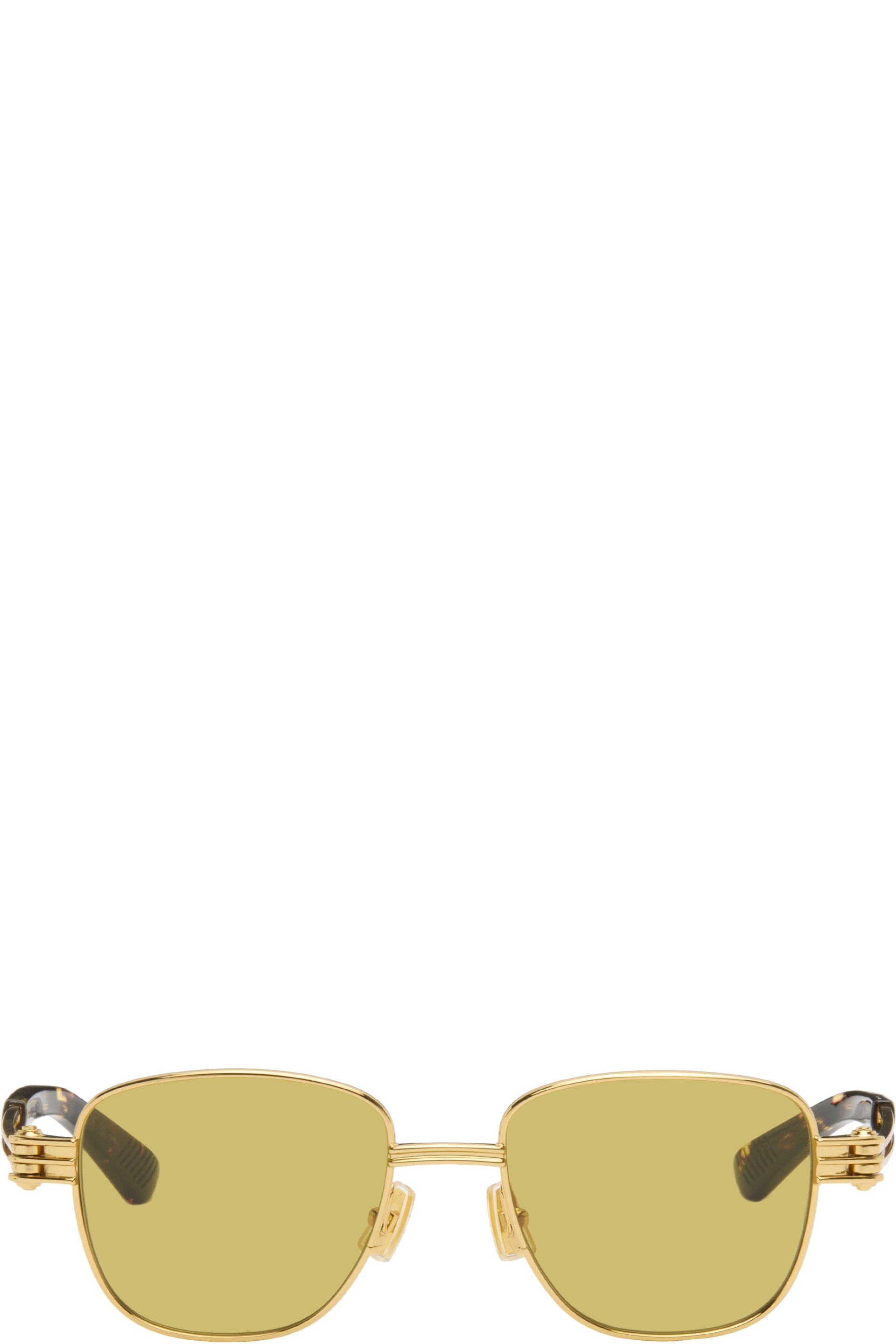 Bottega Veneta - Lunettes de soleil Bolt dorées