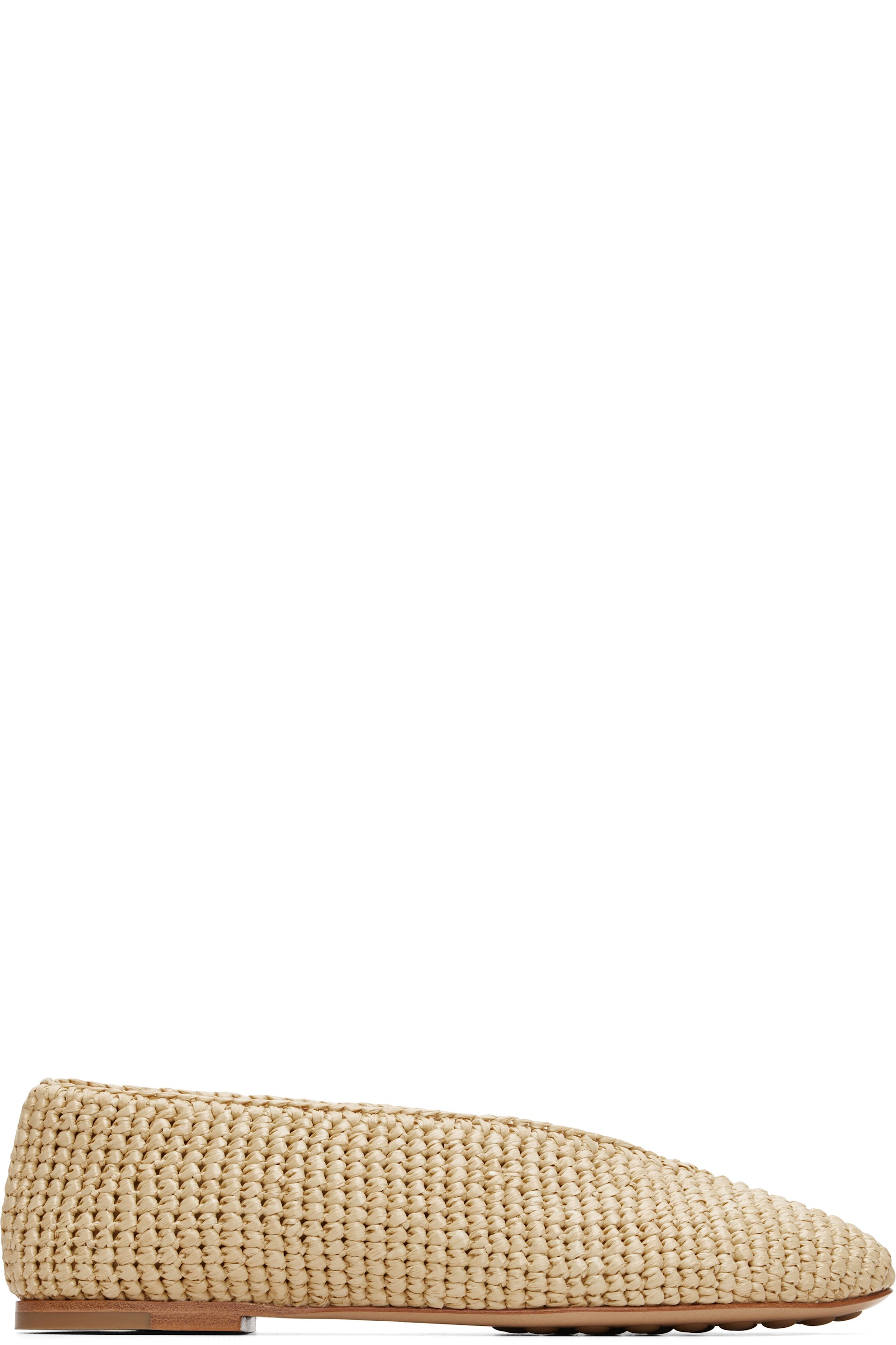 Bottega Veneta - Beige Rosa Ballerina Flats