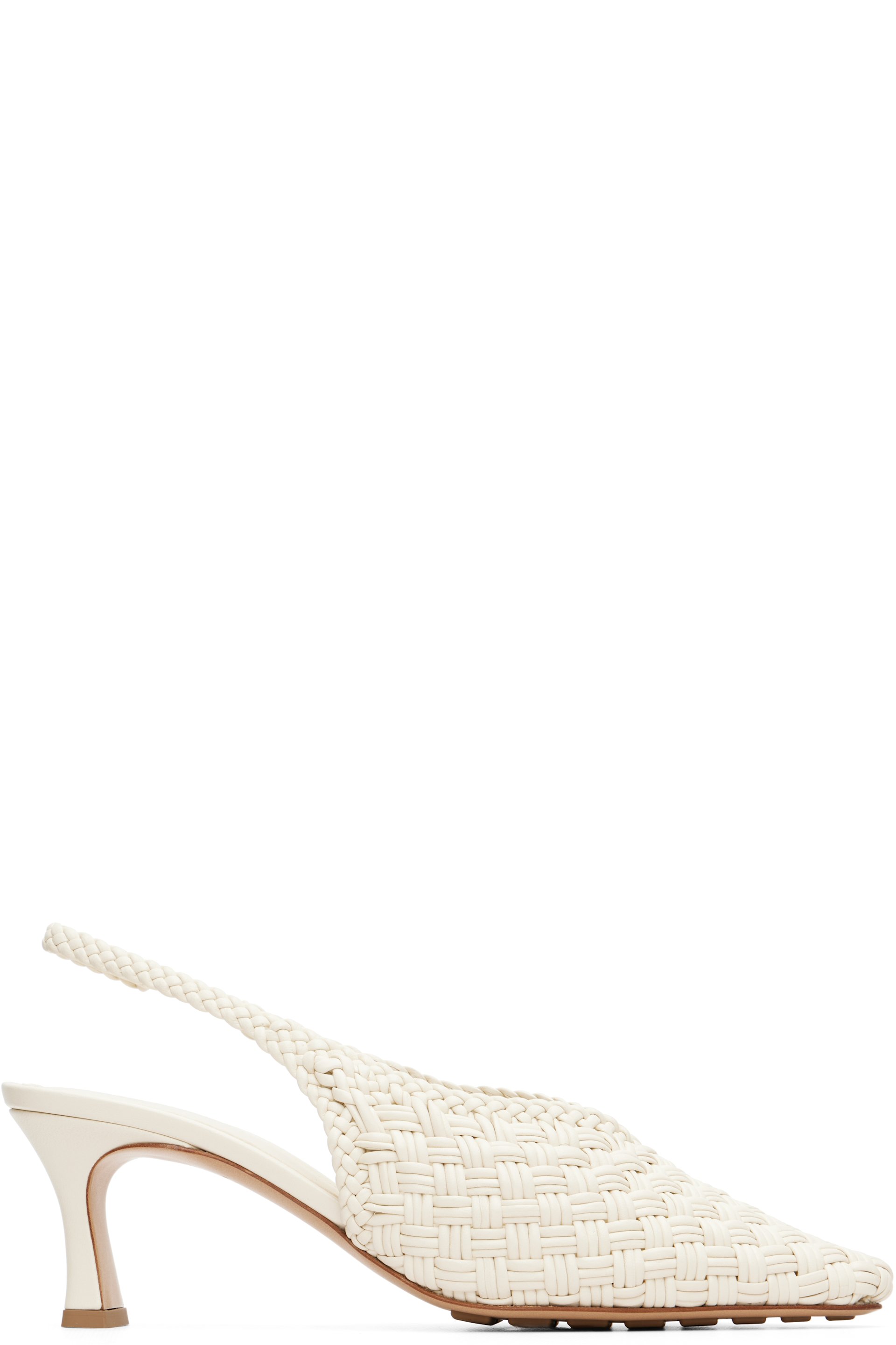 Bottega Veneta - Off-White Sofia Heels