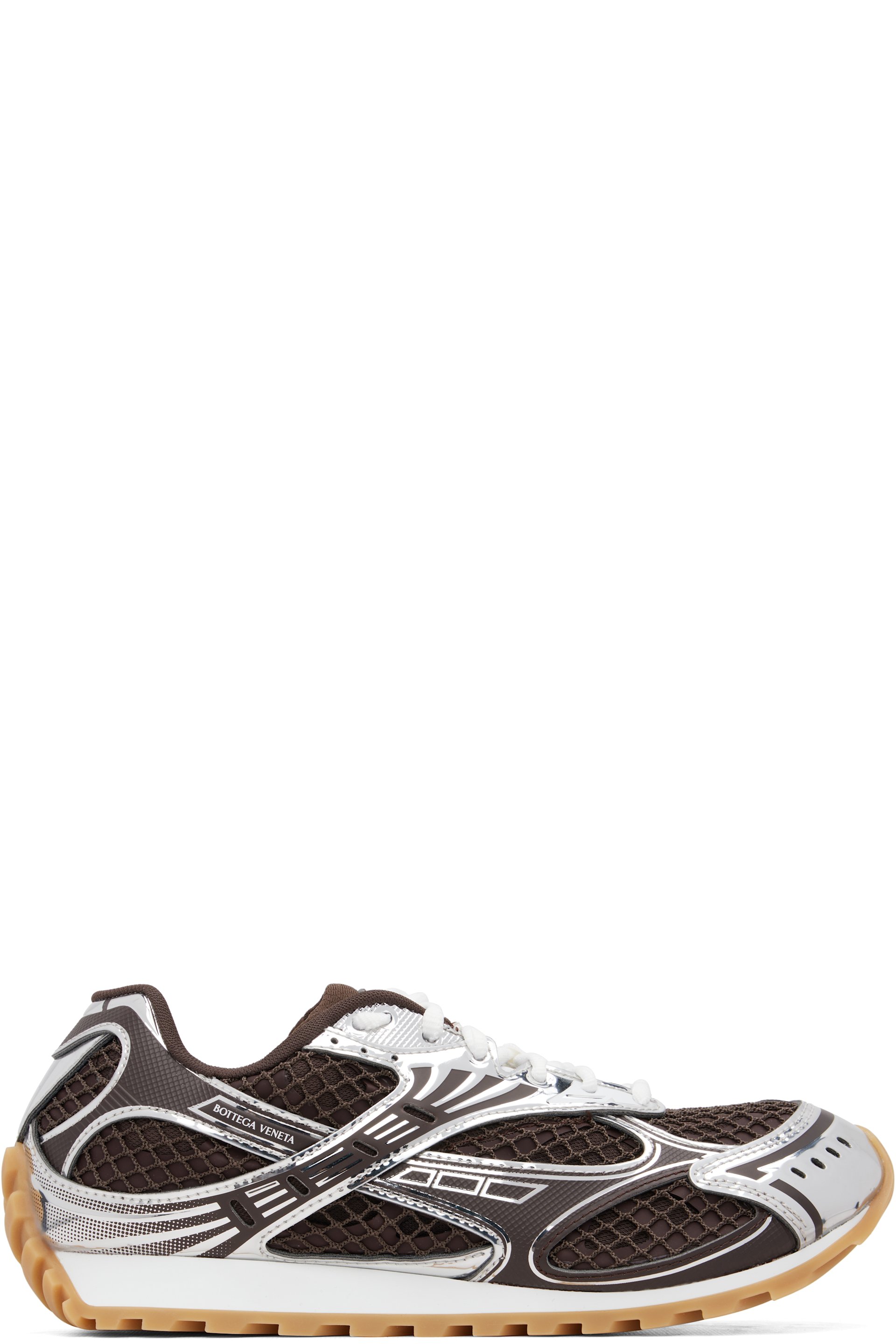 Bottega Veneta - Brown & Silver Orbit Sneakers