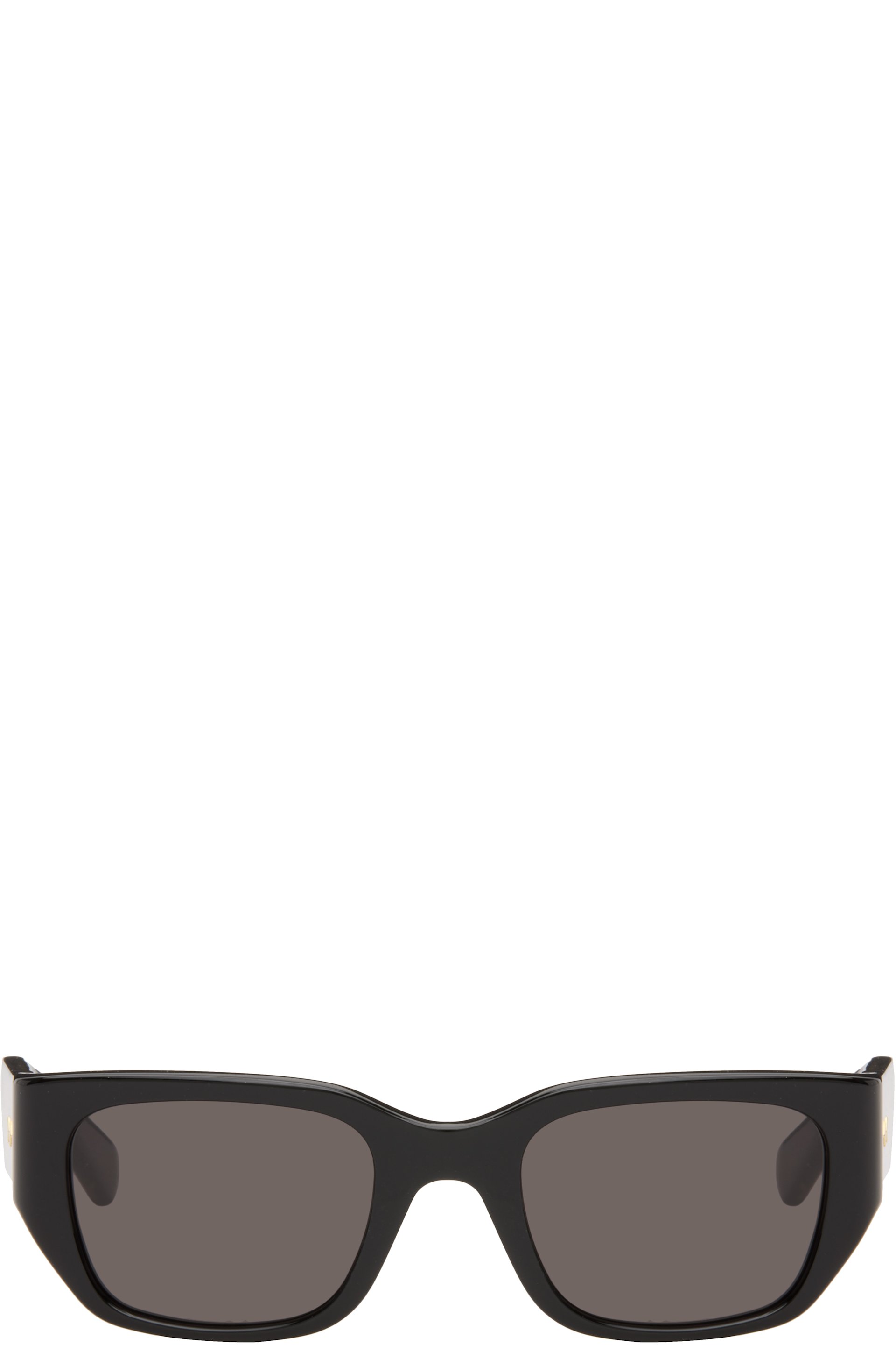 Bottega Veneta - ブラック Intrecciato スクエアサングラス