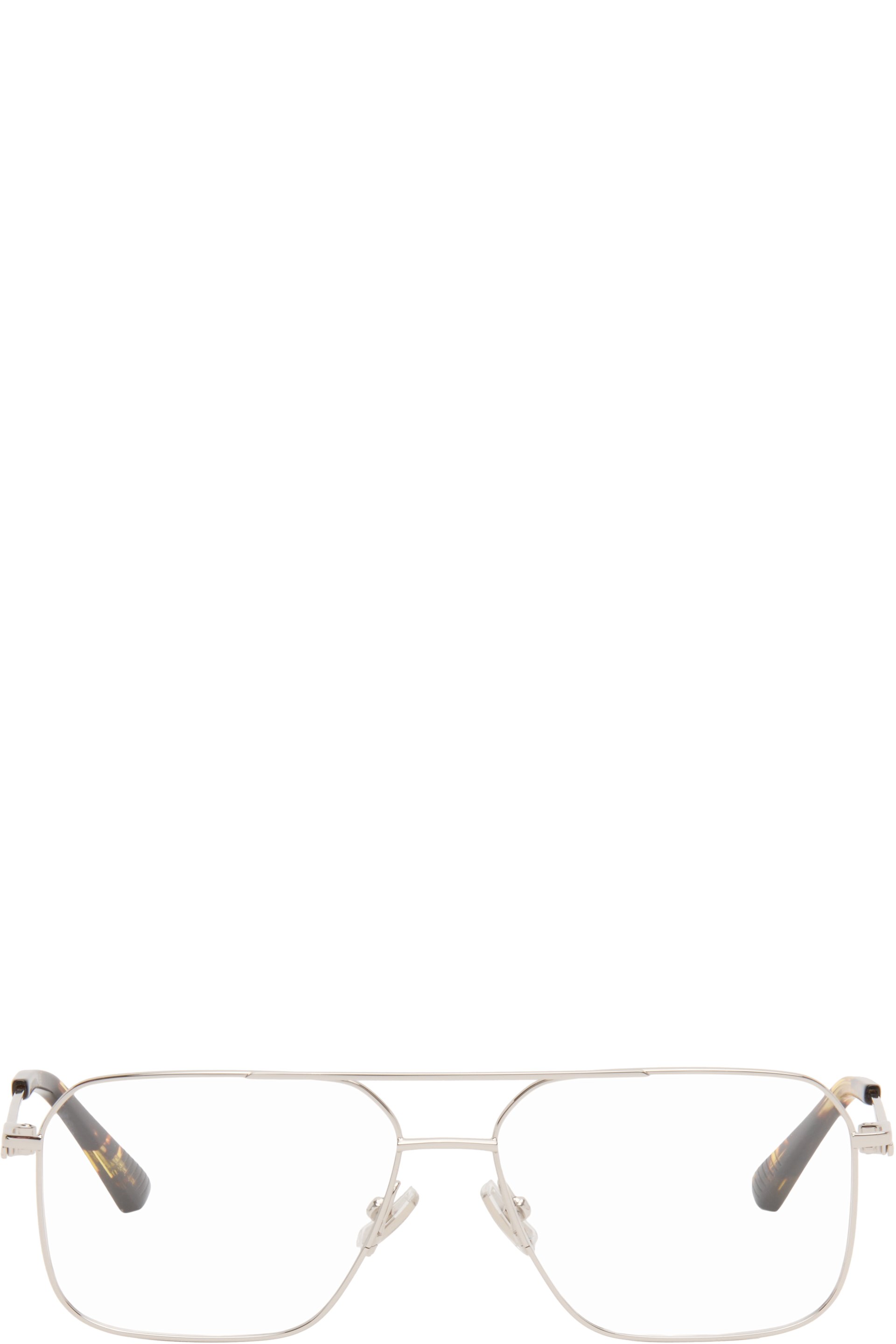 Bottega Veneta - シルバー Ribbon Split Optical Frame メガネ