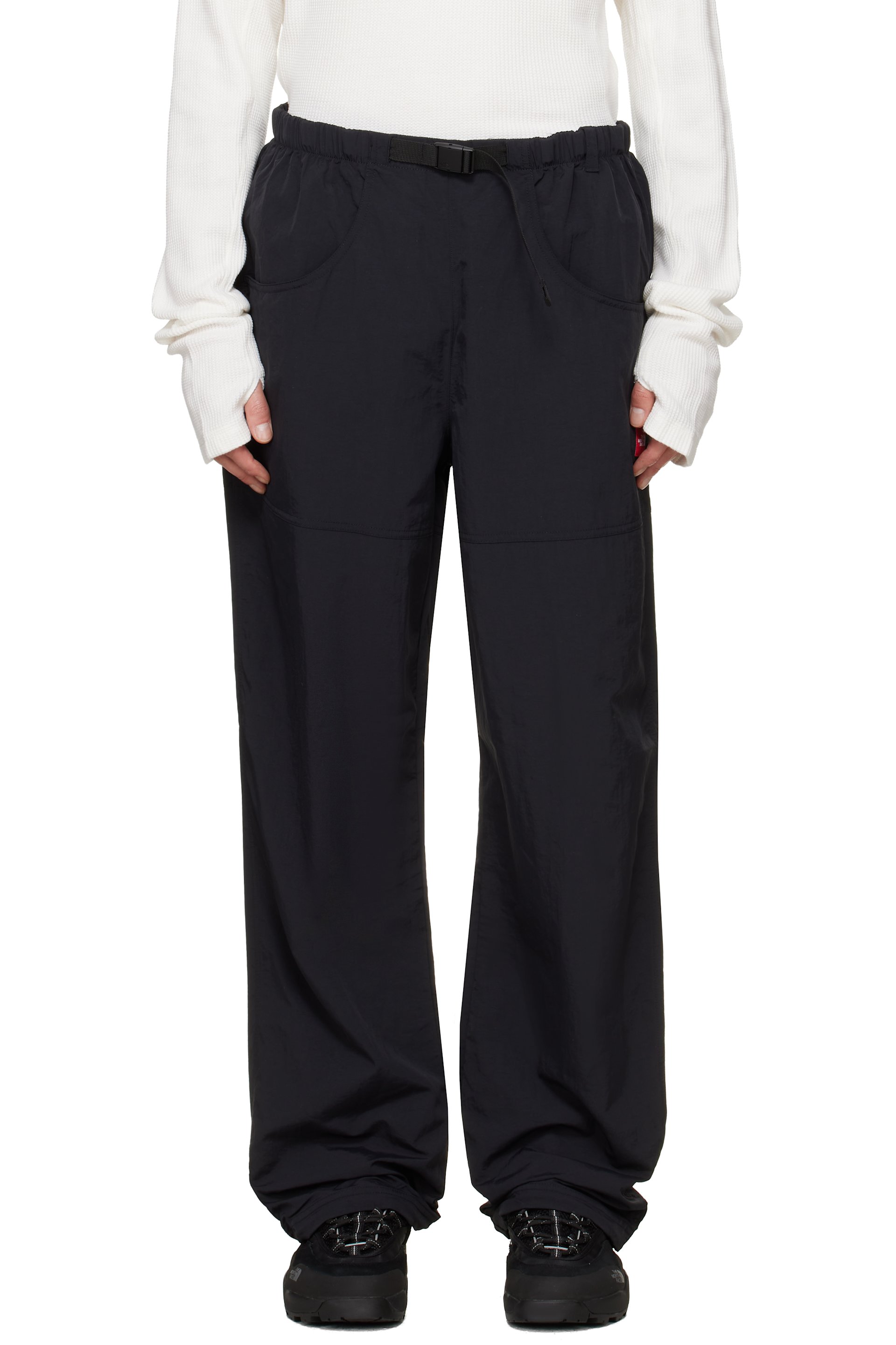The North Face - Black TNF Red Box Nylon Belted Trousers