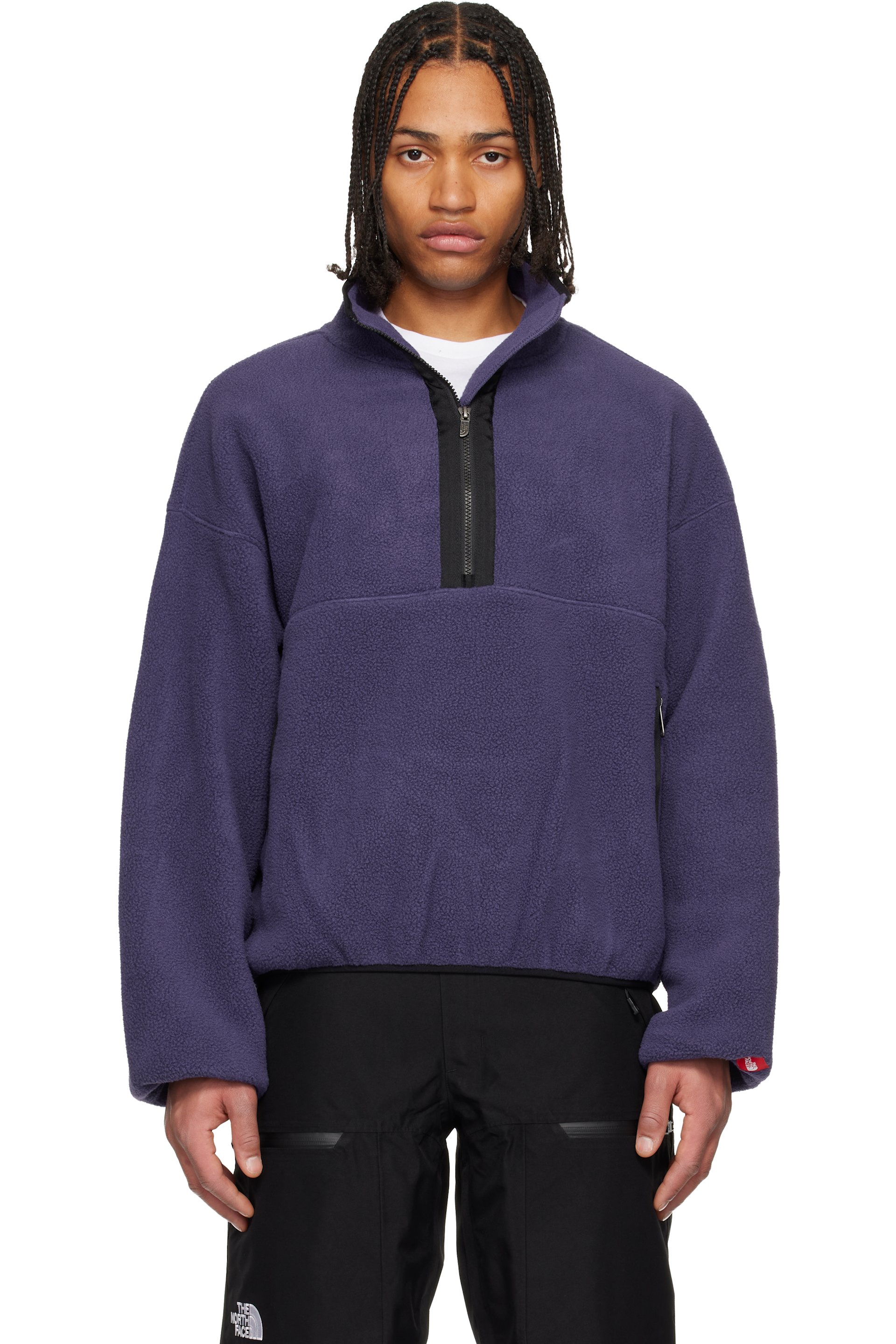 The North Face - Purple TNF Red Box 1/2 Zip Fleece Jacket