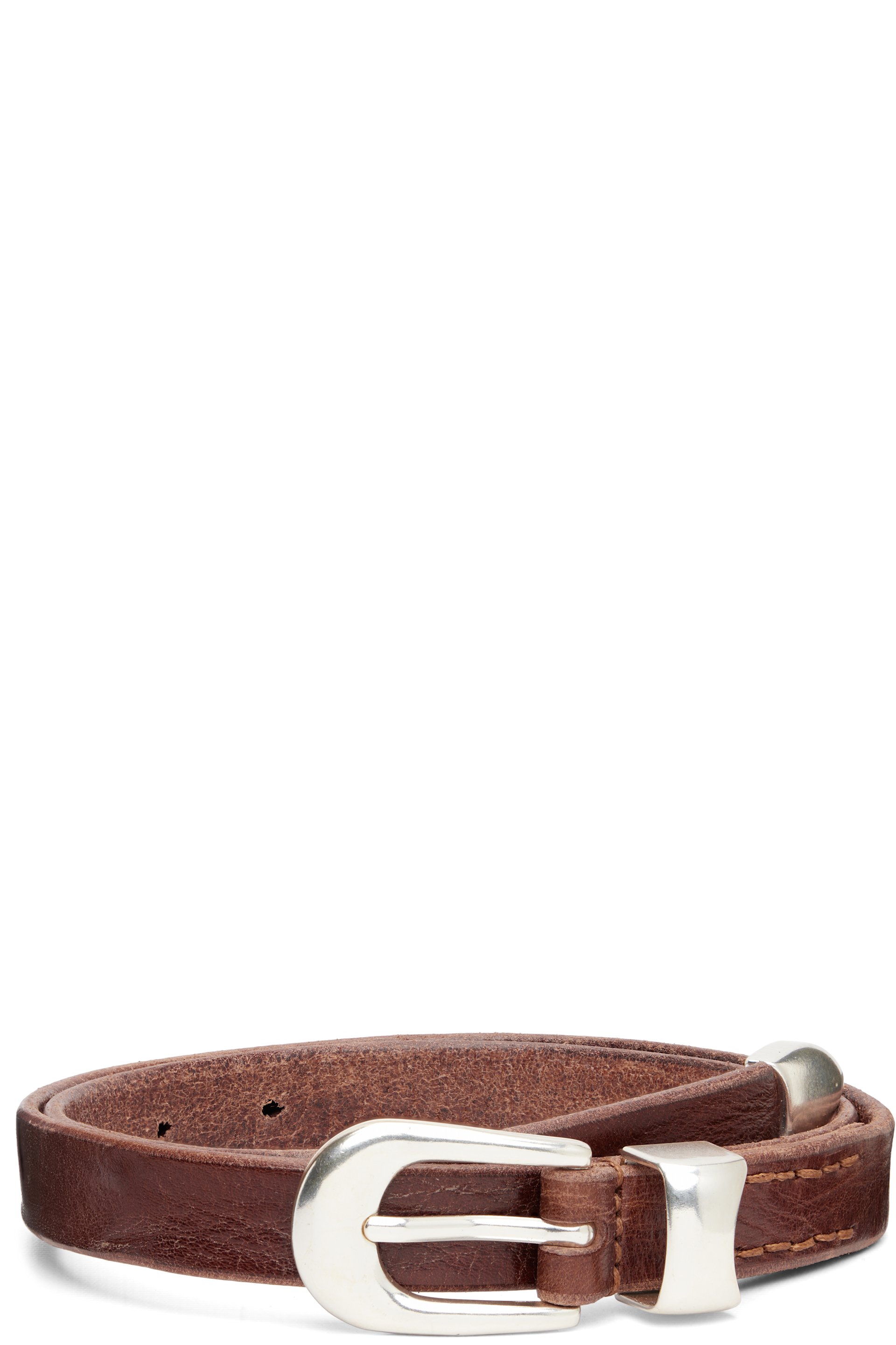 OUR LEGACY - Ceinture brune de 2 cm de largeur