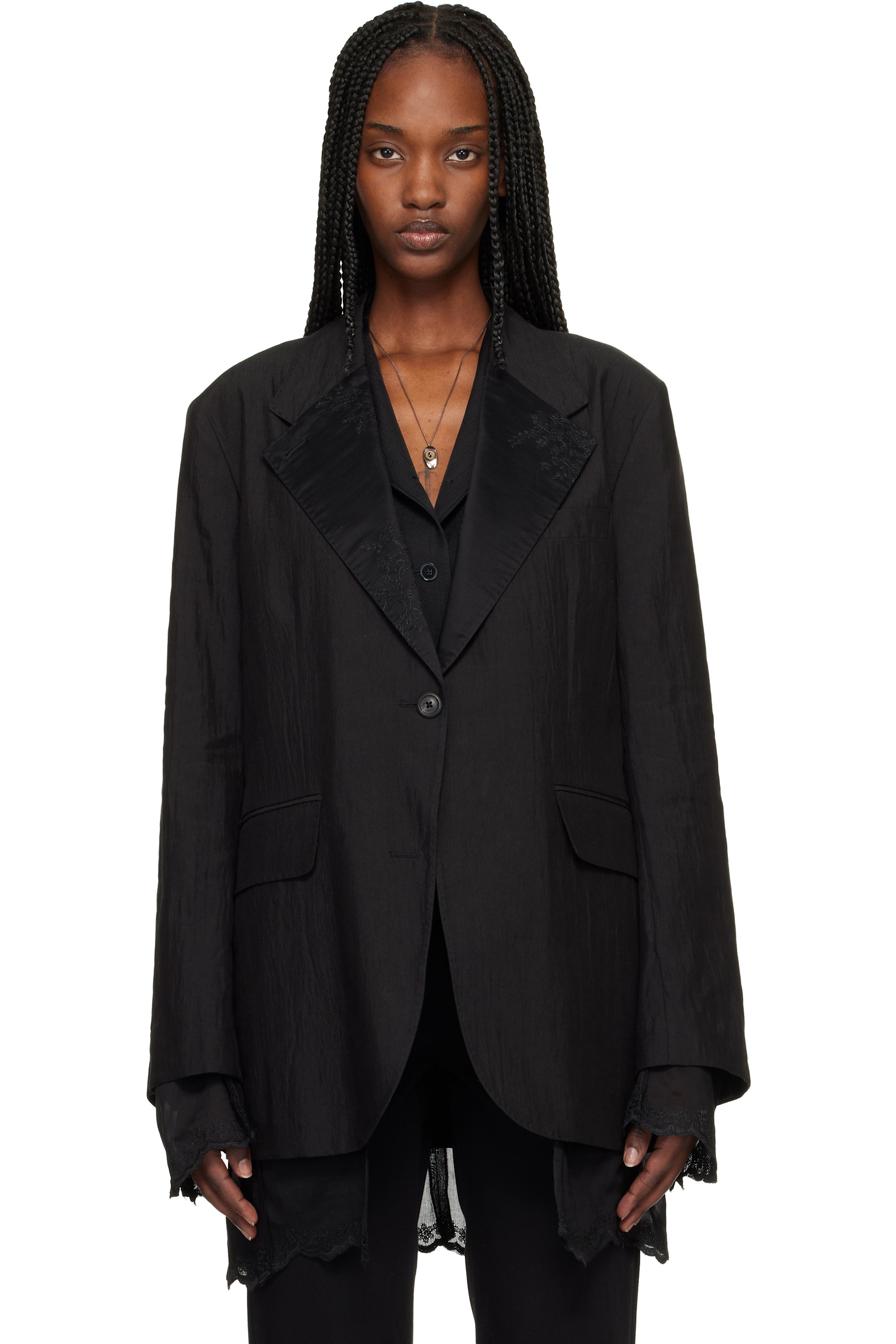 OUR LEGACY - Black Drip Reversible Blazer