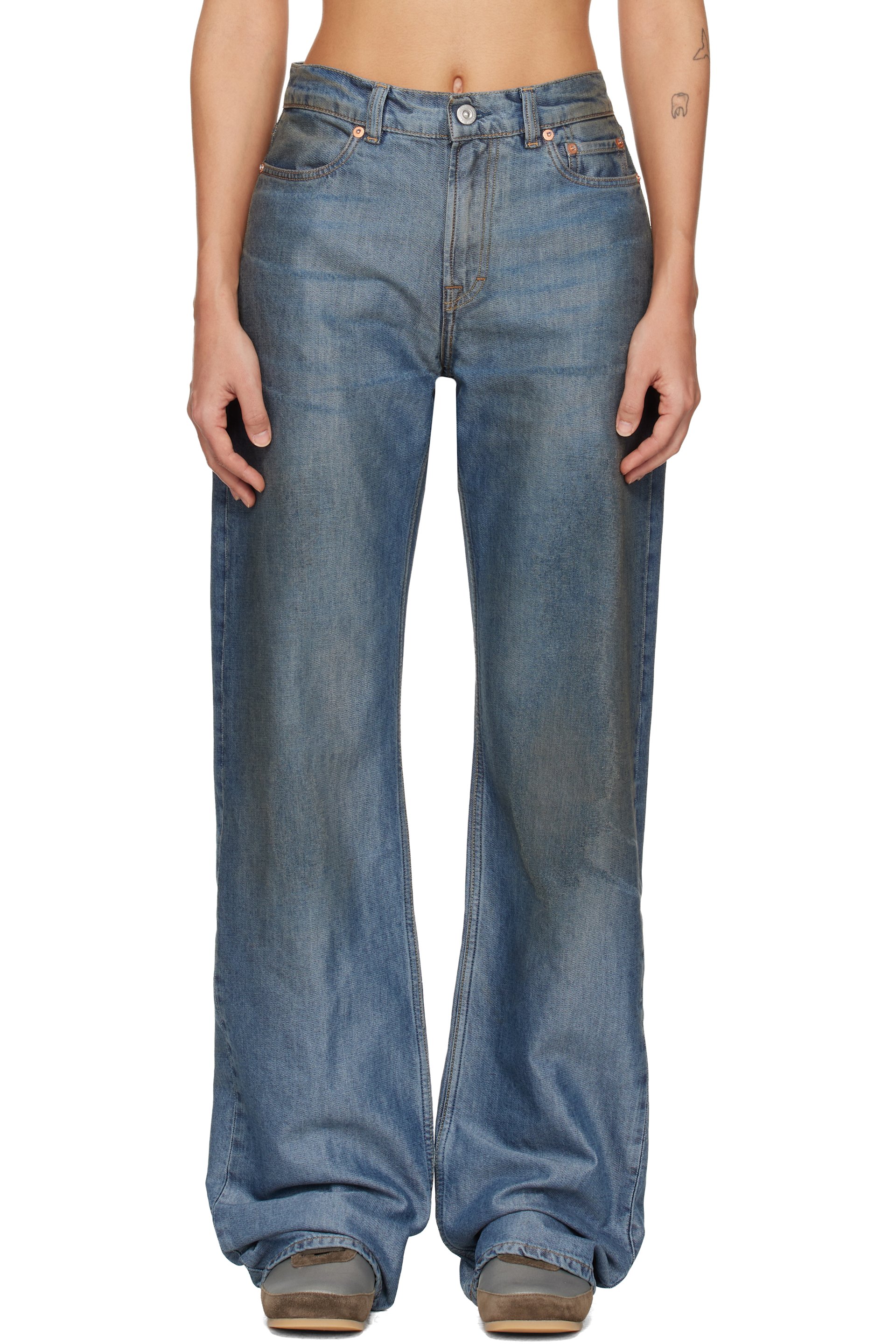 OUR LEGACY - Jean Wata Cut bleu