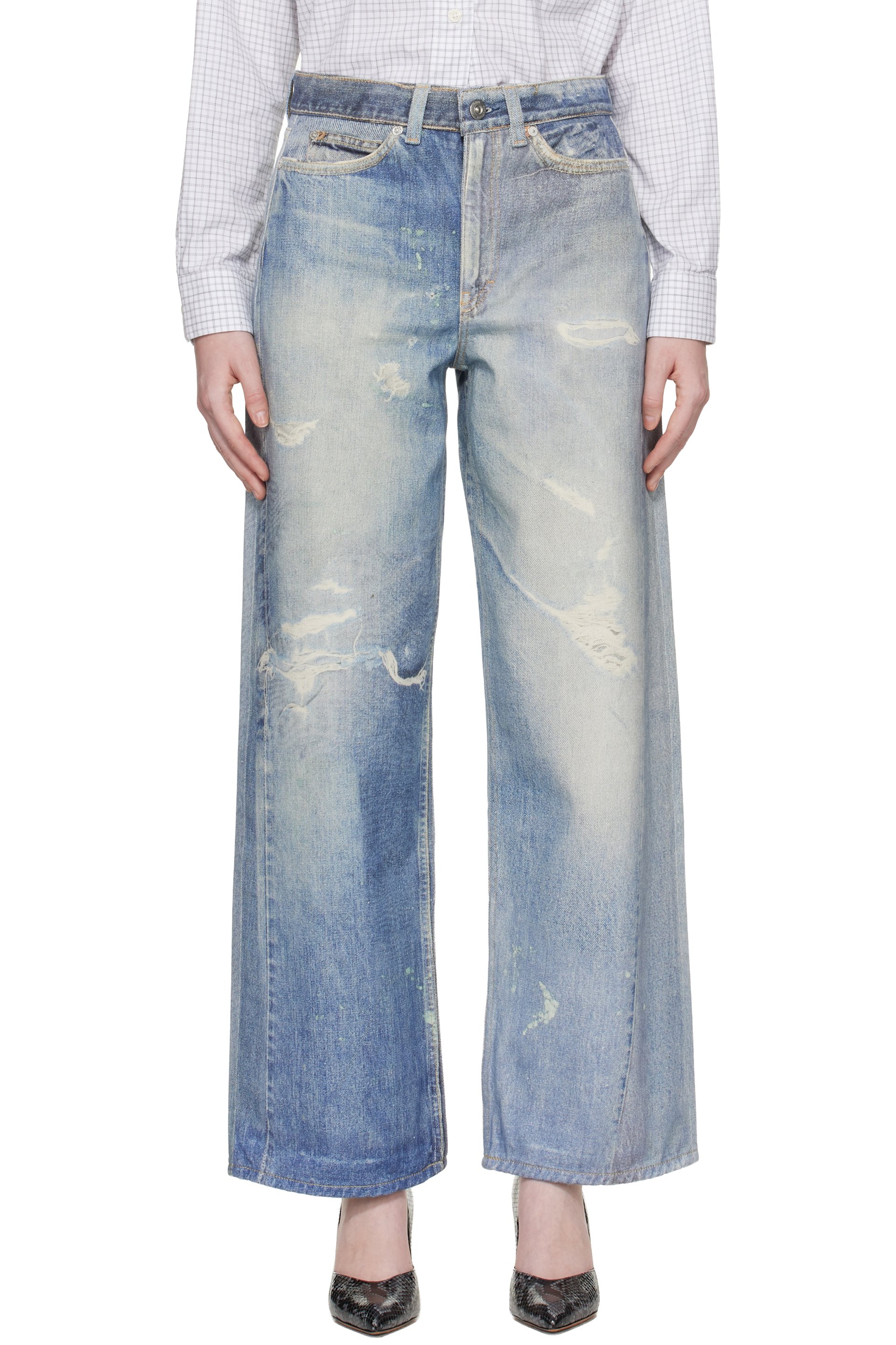 OUR LEGACY - Jean Full Cut bleu