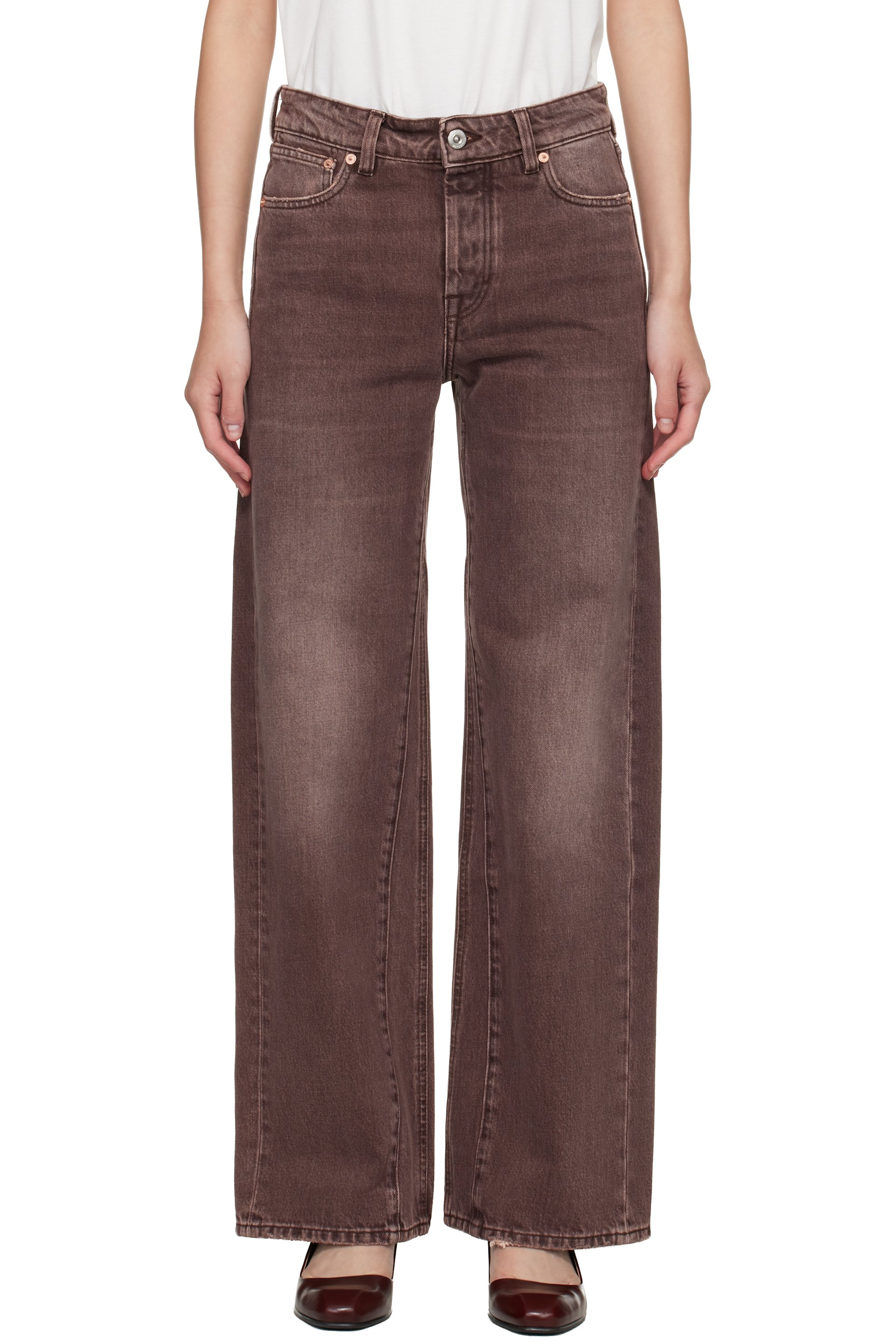 OUR LEGACY - Jean Treble Cut brun