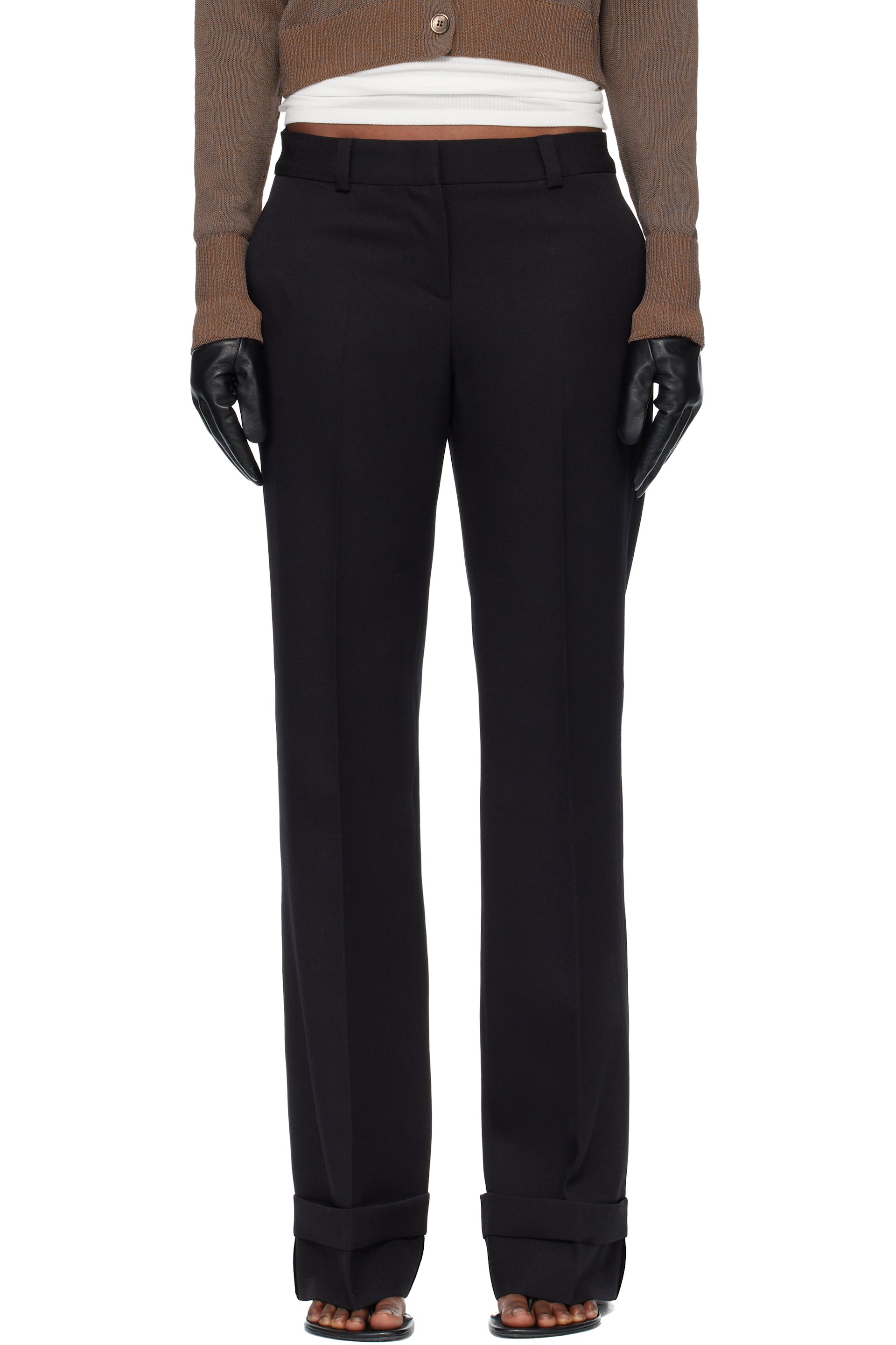 OUR LEGACY - Pantalon noir à taille basse