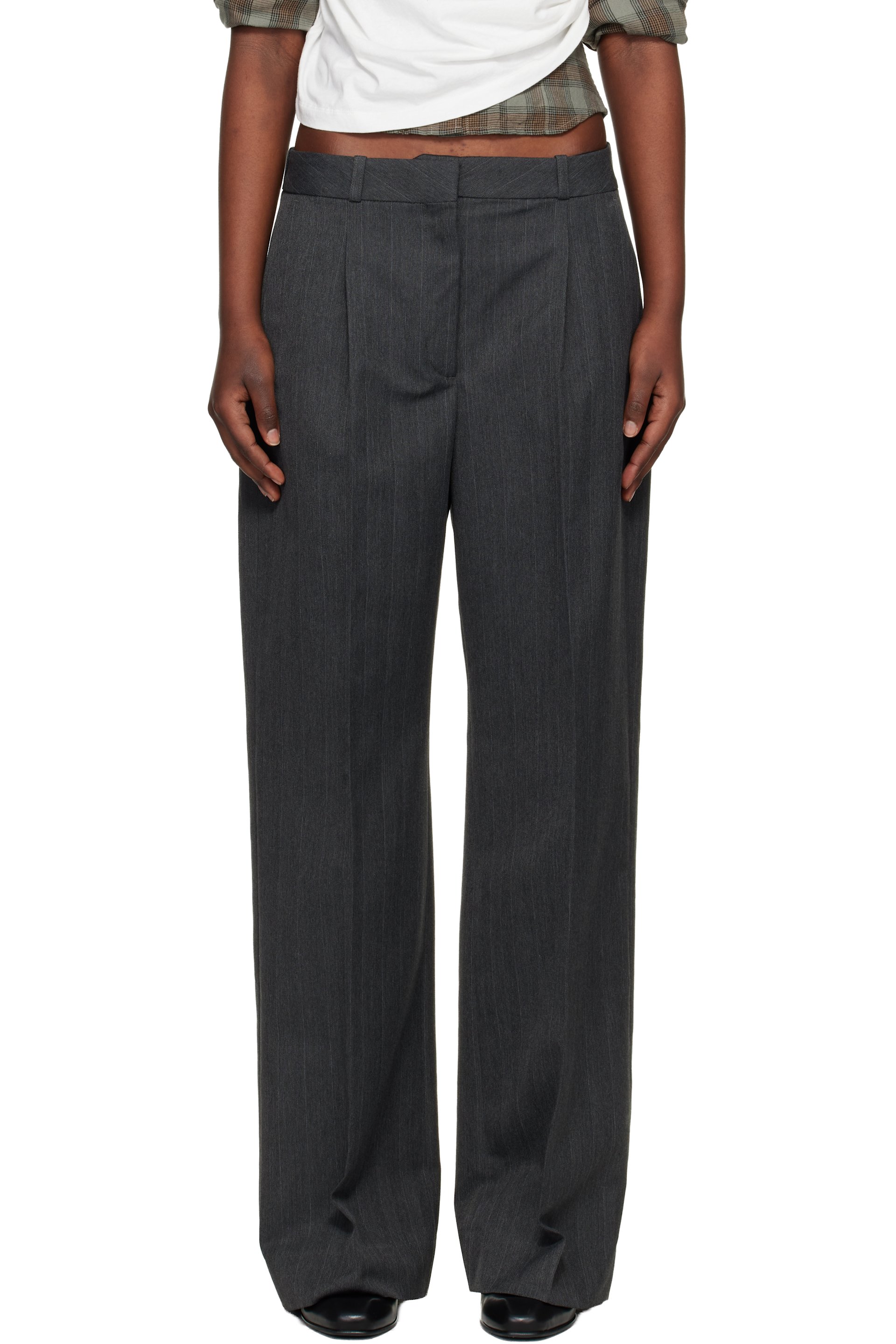 OUR LEGACY - Pantalon Universe gris