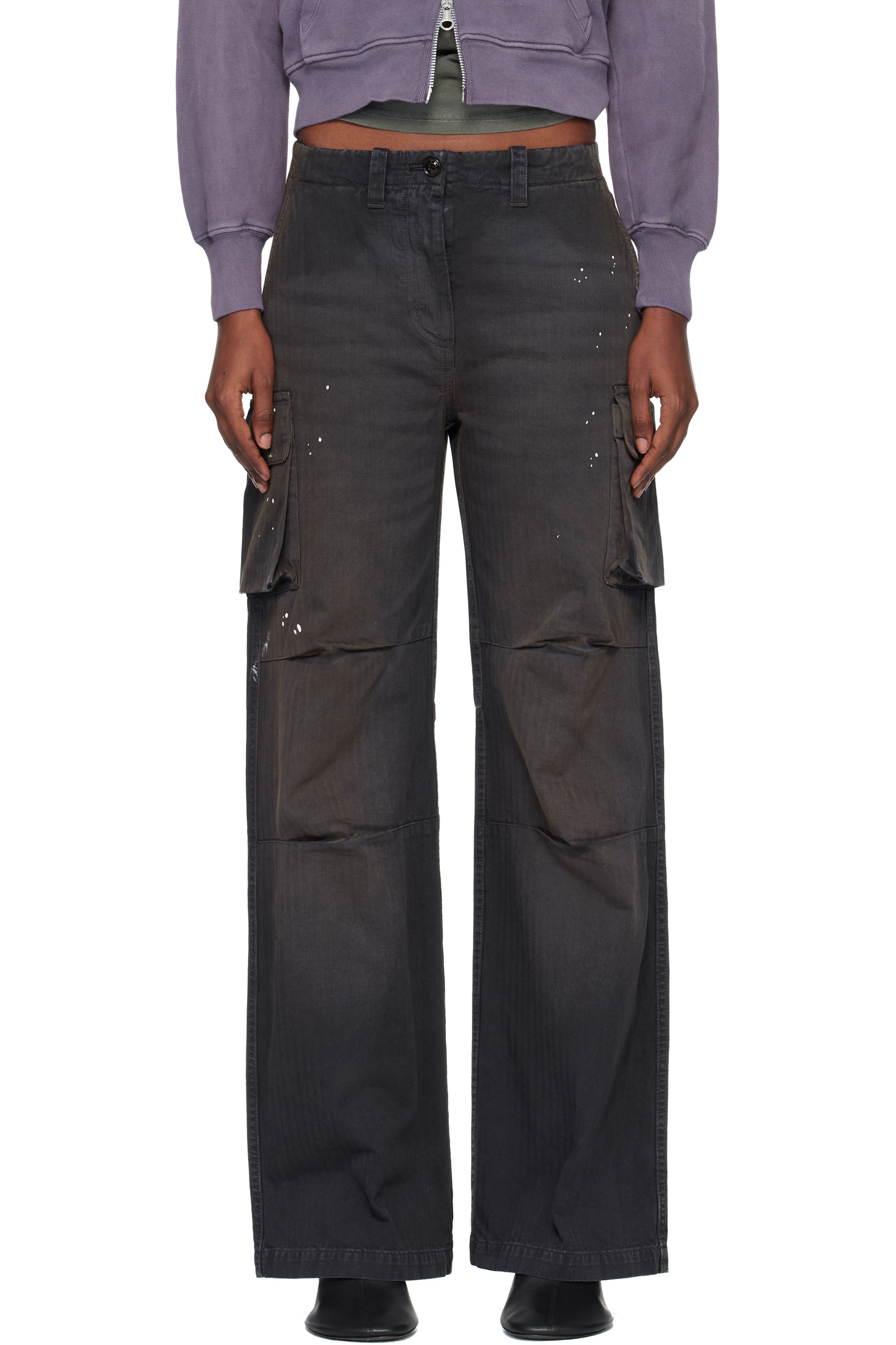 OUR LEGACY - Pantalon cargo Peak noir