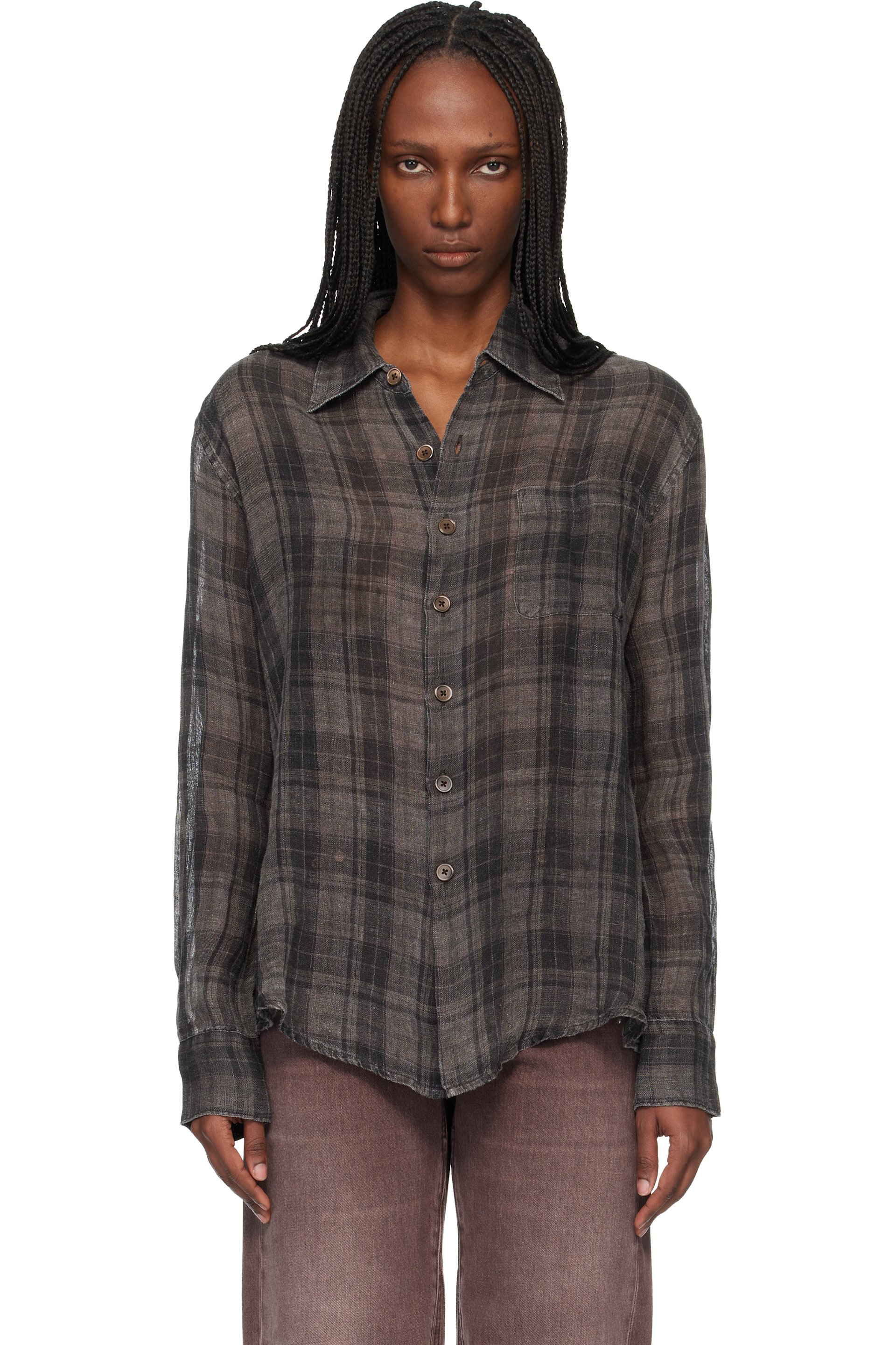 OUR LEGACY - Chemise Above brune