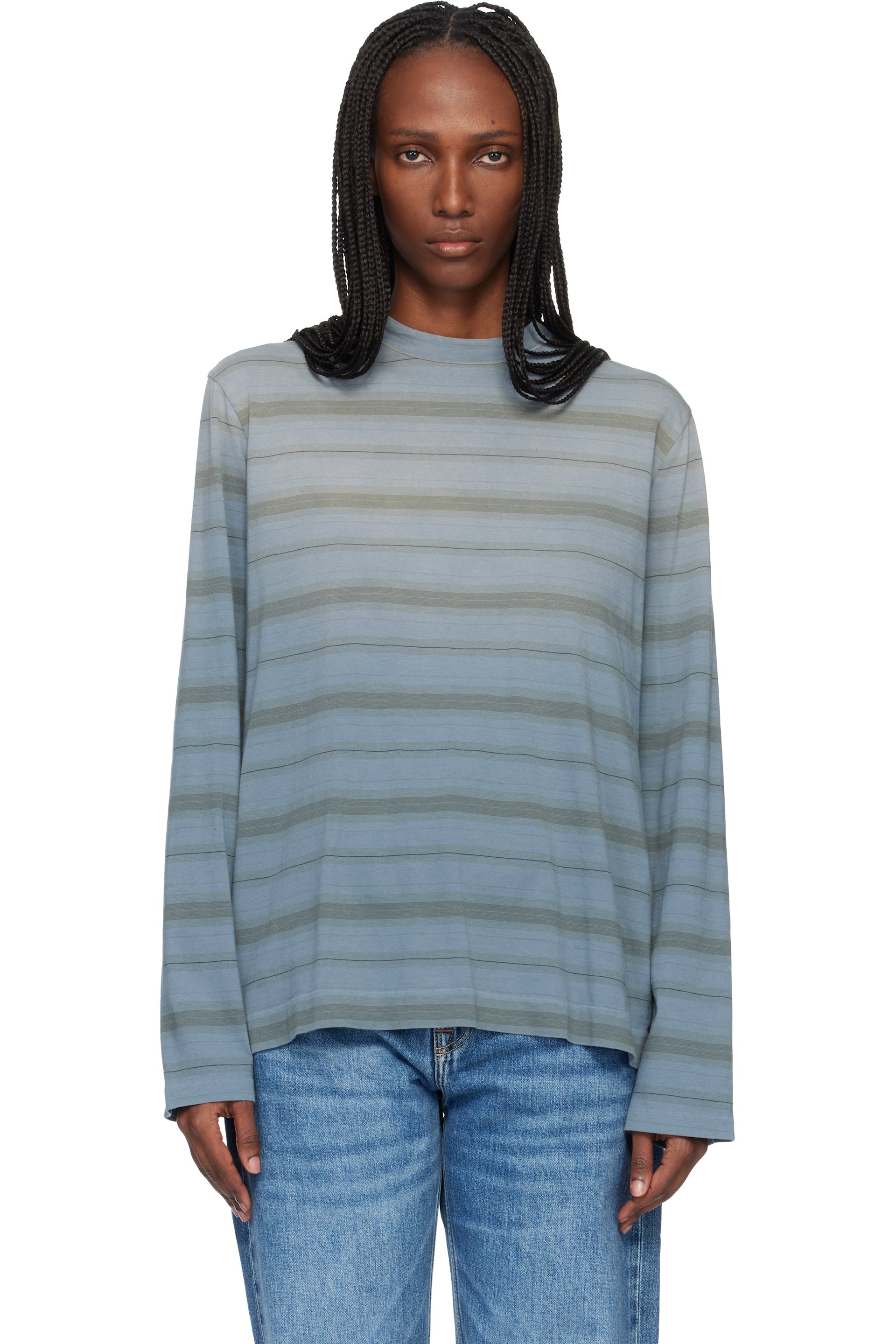 OUR LEGACY - T-shirt droit à manches longues gris