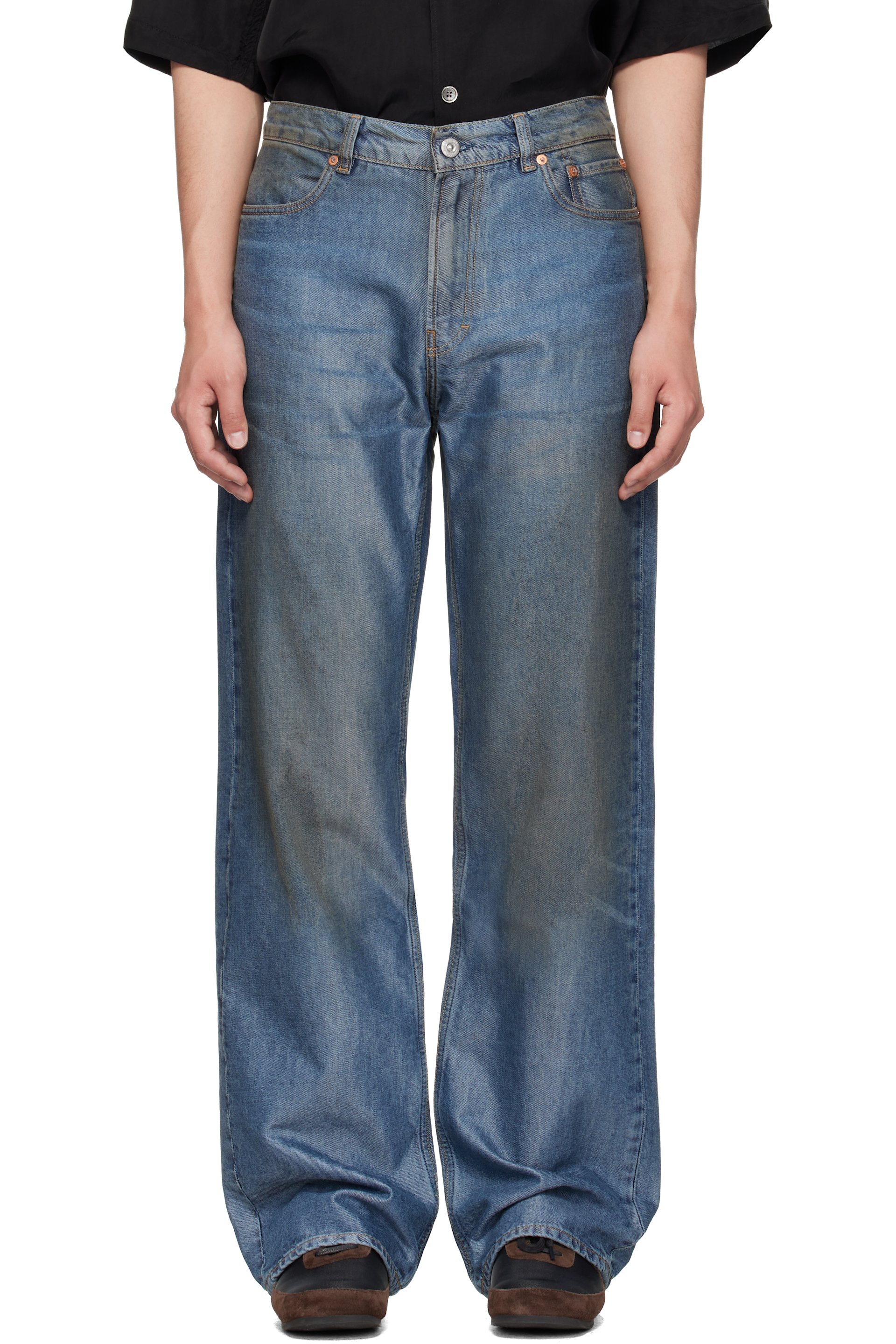 OUR LEGACY - Blue Carlson Cut Jeans