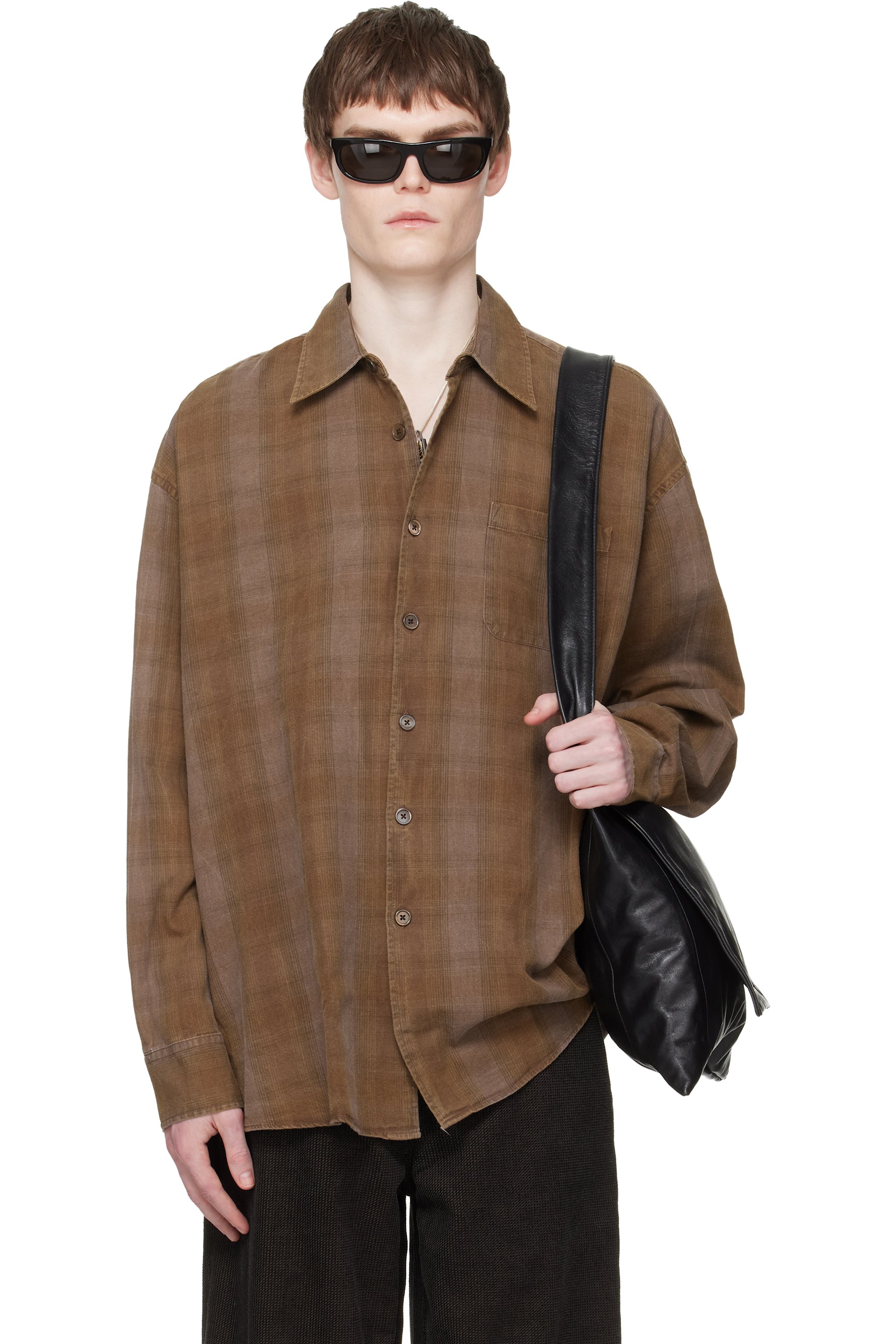 OUR LEGACY - Brown Borrowed Shirt