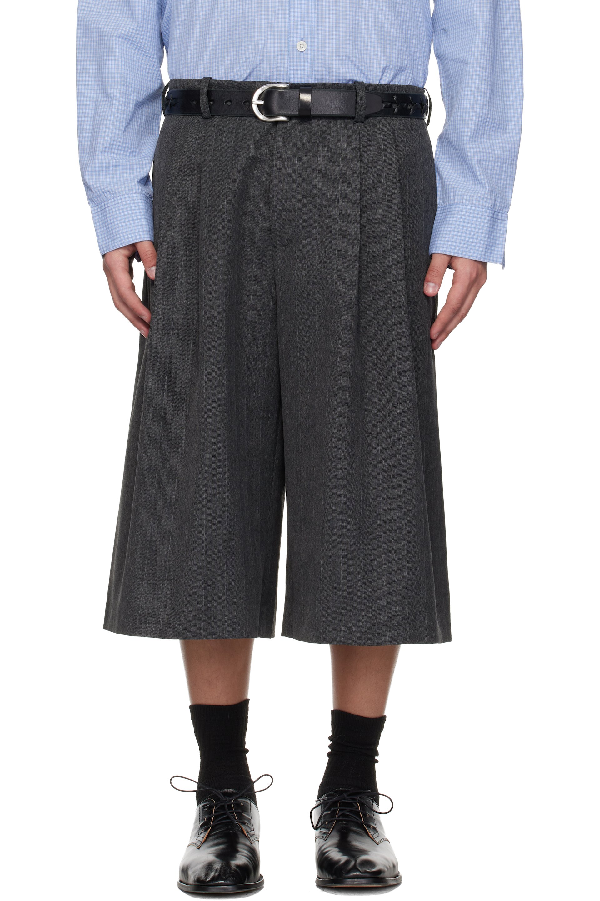 OUR LEGACY - Gray Split Shorts