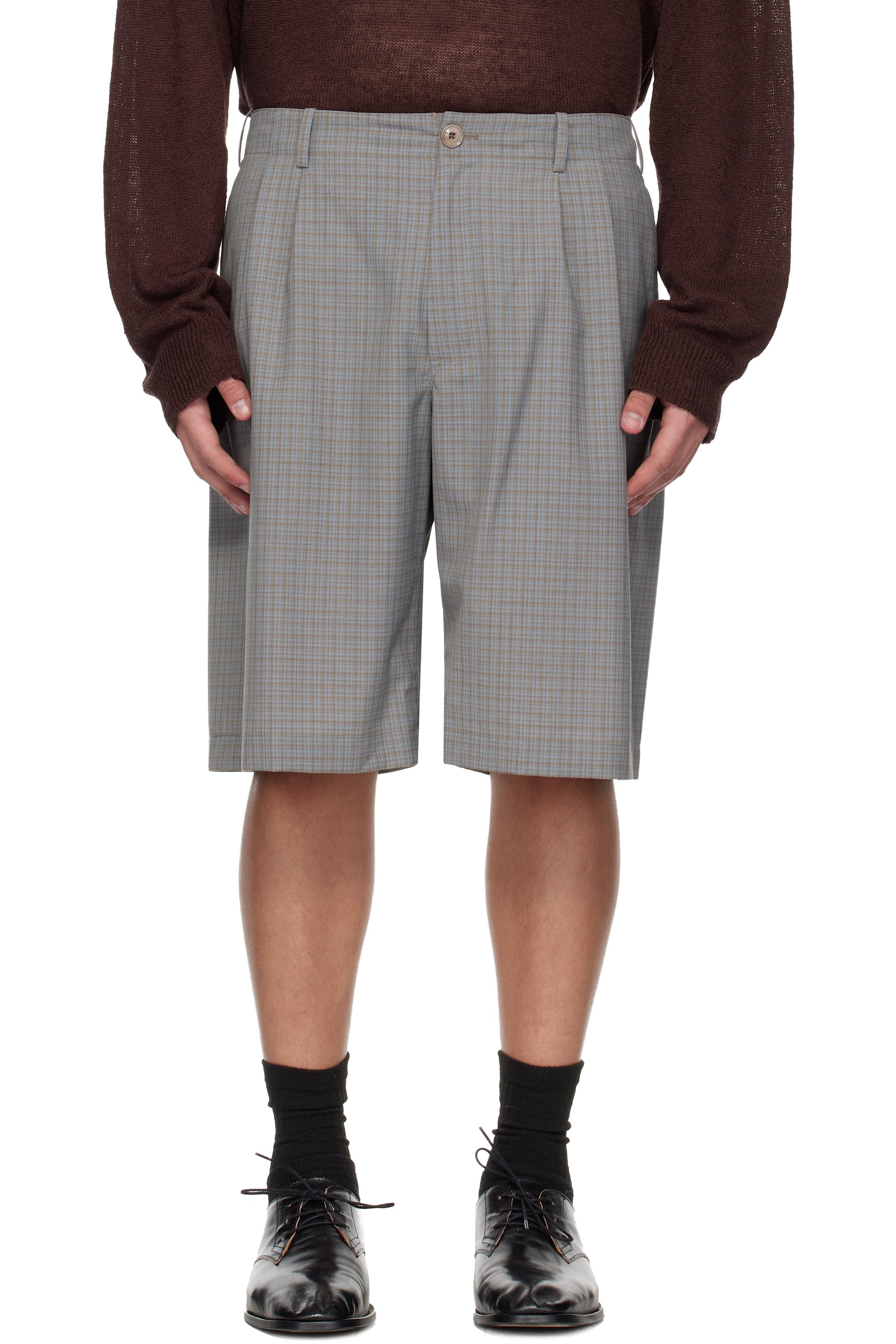 OUR LEGACY - Taupe Ponte Shorts