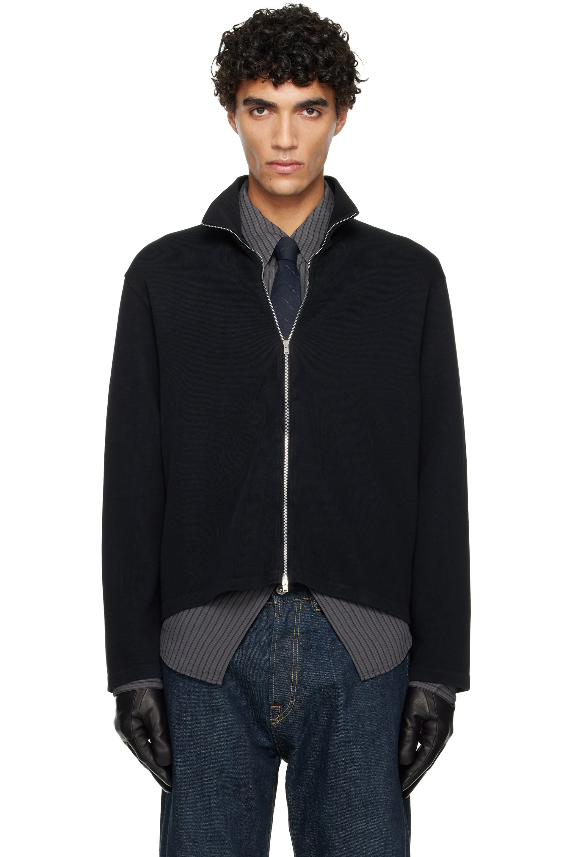 OUR LEGACY - Black Shrunken Fullzip Track Jacket