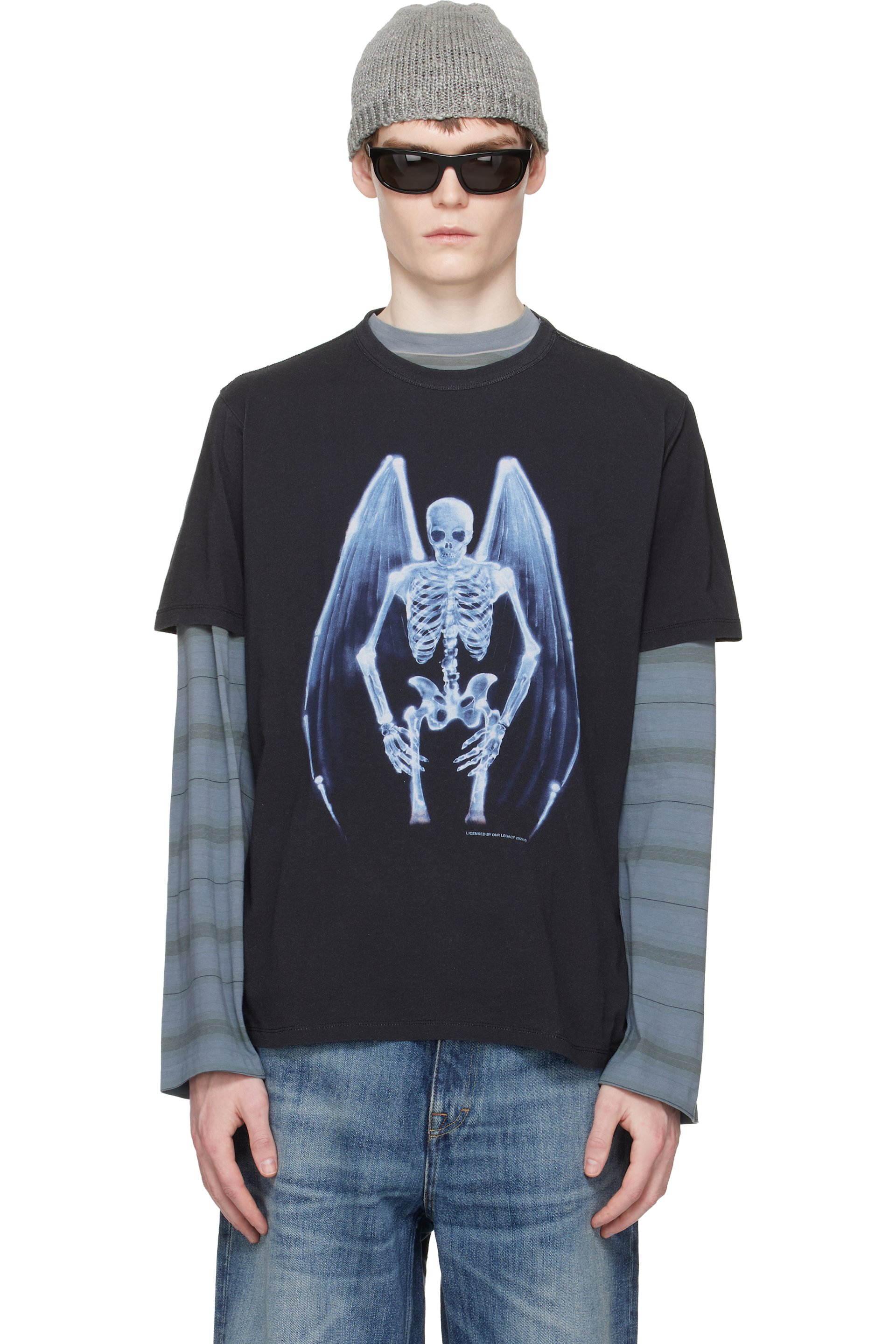OUR LEGACY - ブラック New Box Tシャツ