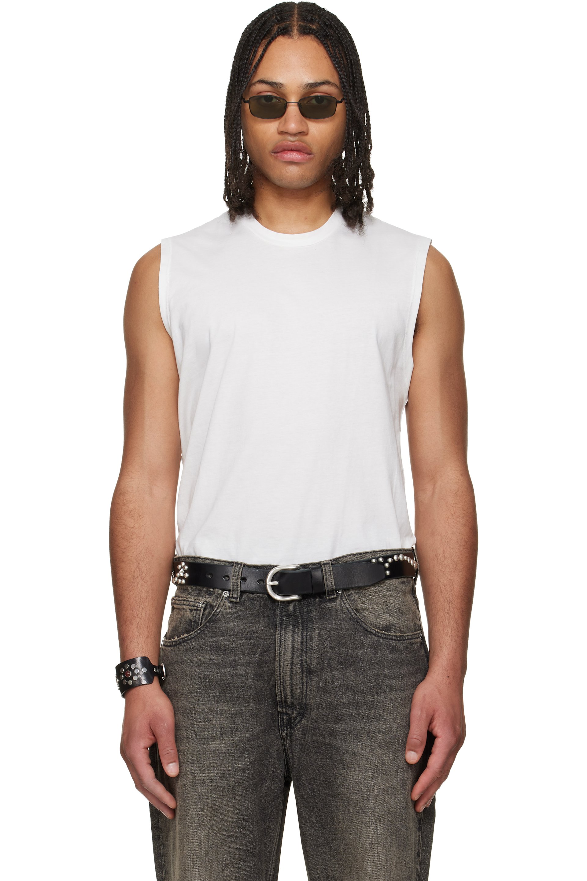 OUR LEGACY - White Breathe Tank Top