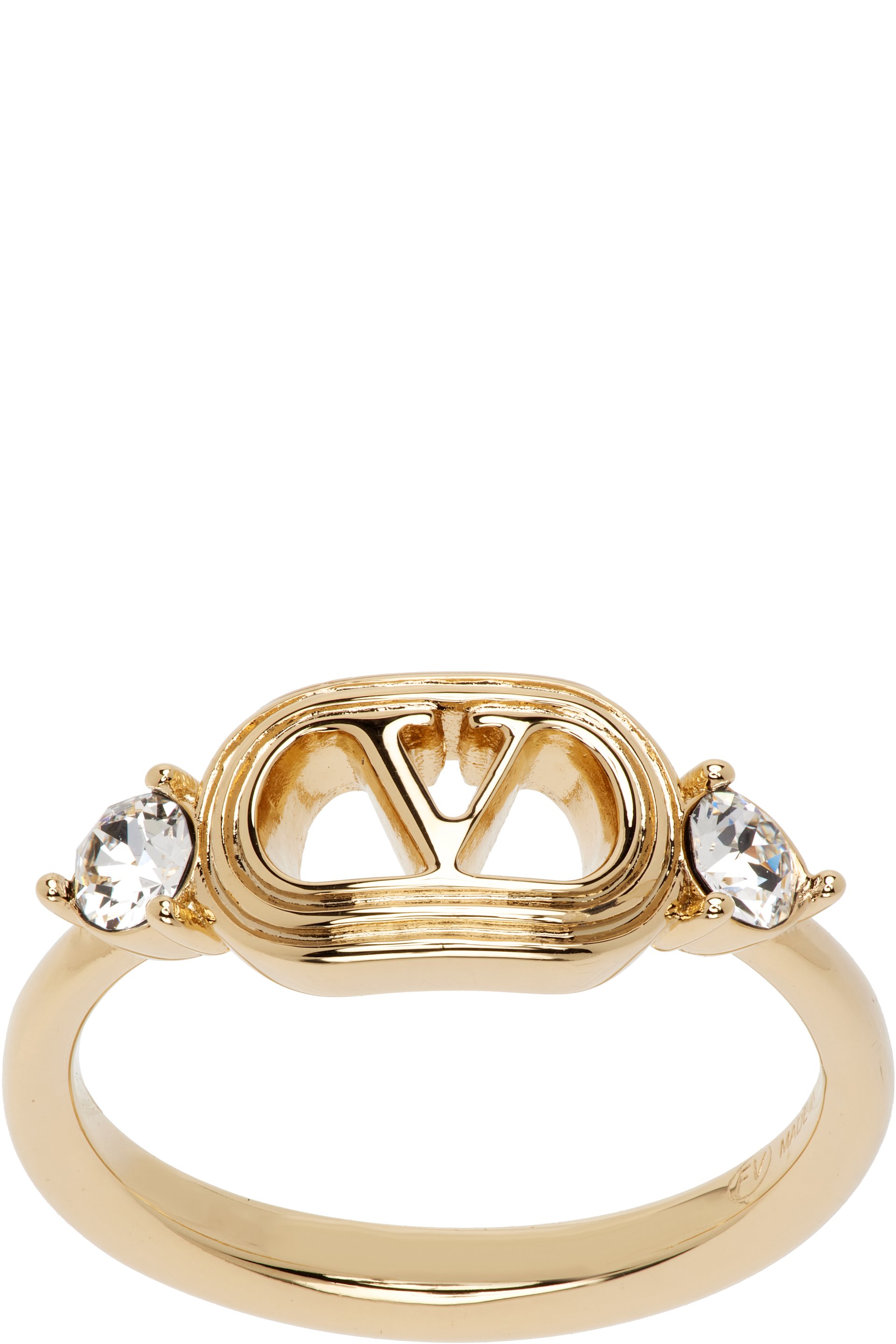 Valentino Garavani - Swarovski Crystals & Metal Ovalette Ring